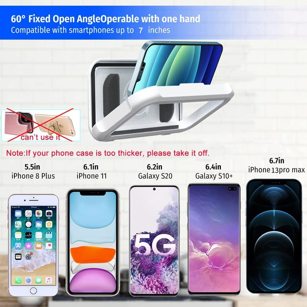 Soporte de teléfono impermeable OOLYCIO para ducha 480°