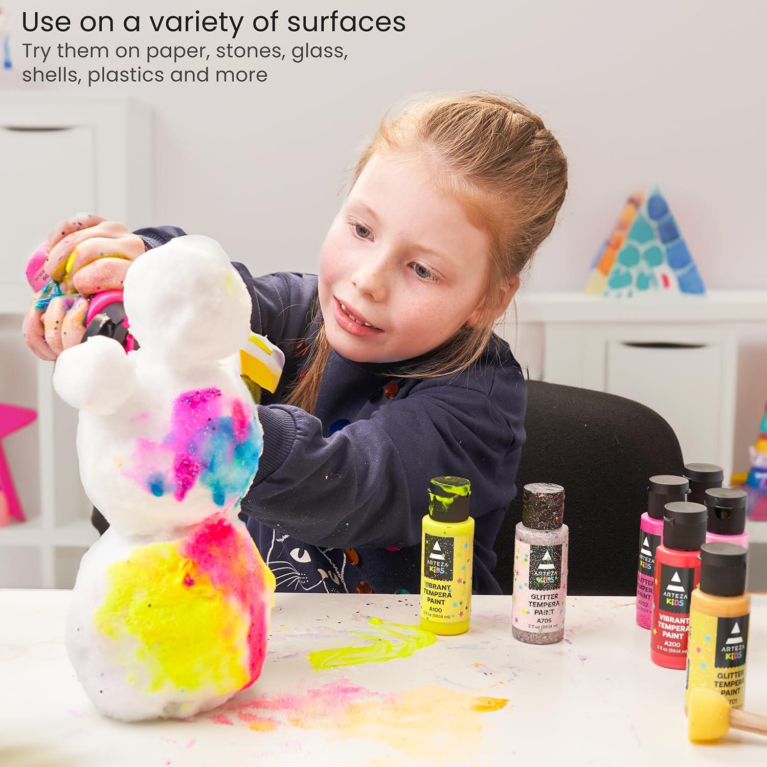 Pintura Tempera ARTEZA 32 Colores 60ml Lavable Niños