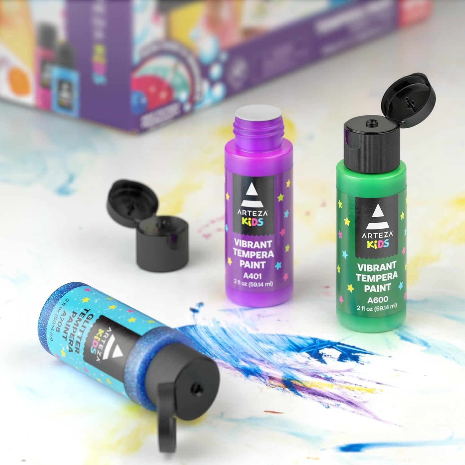Pintura Tempera ARTEZA 32 Colores 60ml Lavable Niños
