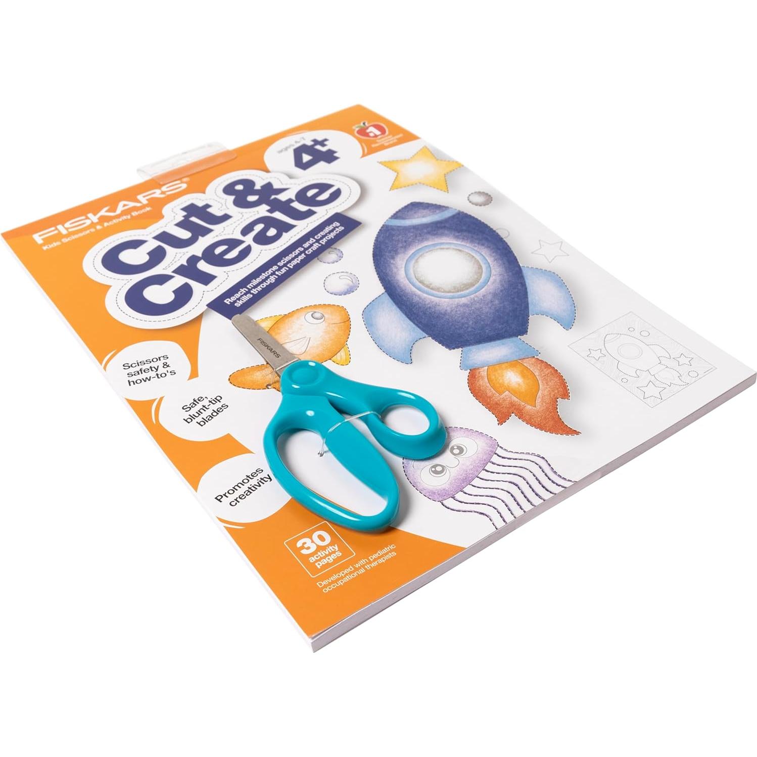 Libro de Actividades Fiskars con Tijeras para Niños 12,7 cm
