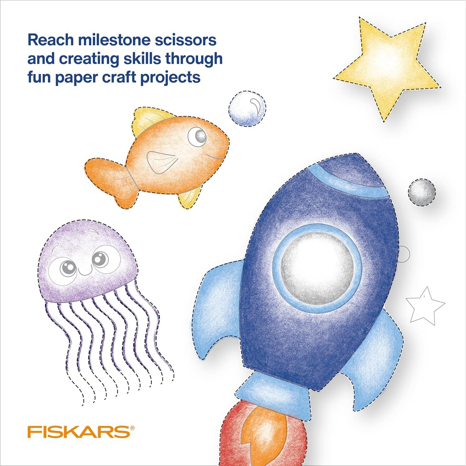 Libro de Actividades Fiskars con Tijeras para Niños 12,7 cm