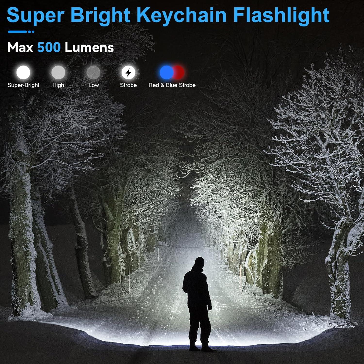 Linterna EDC Recargable Sinvimes 500 Lúmenes IPX7 Mini