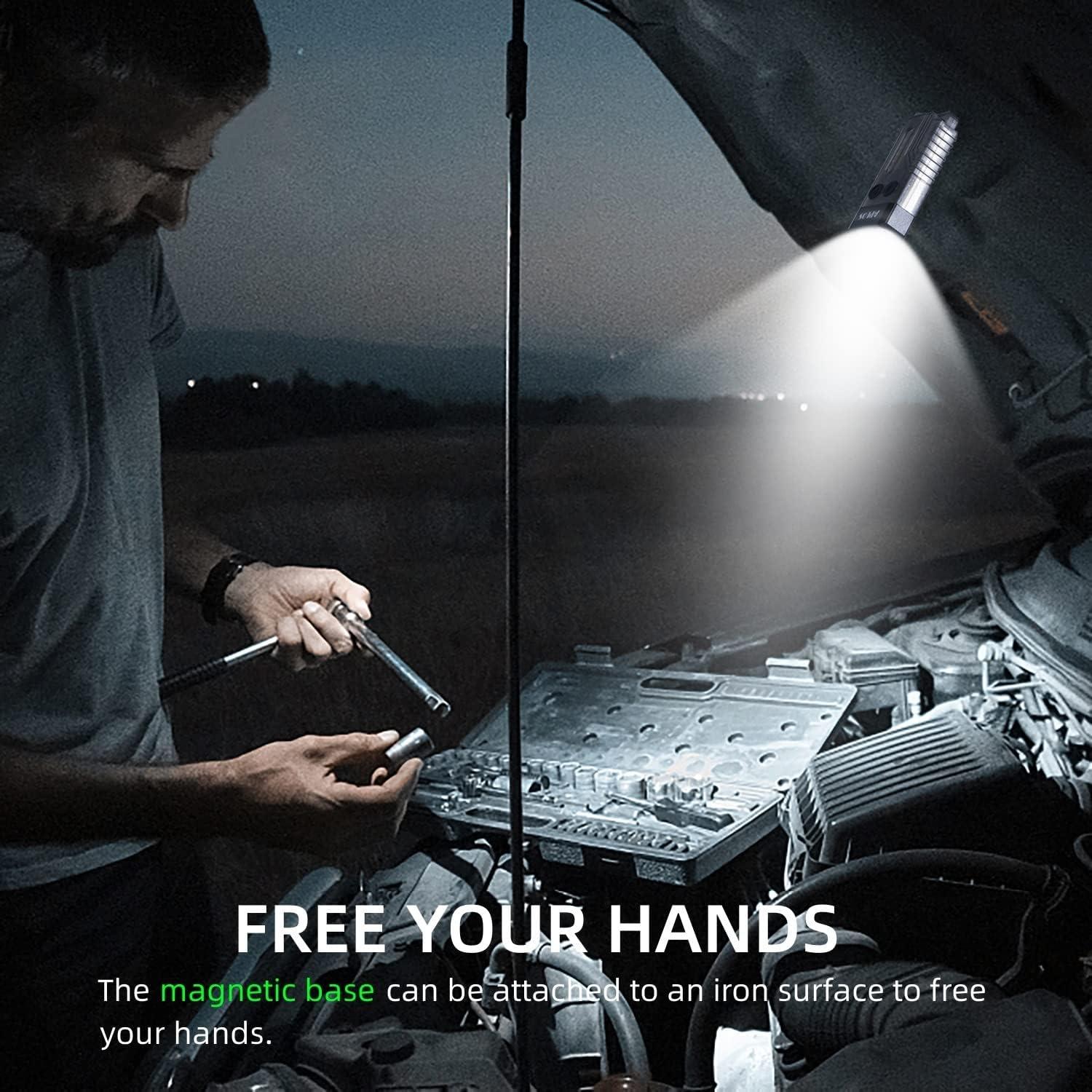 Linterna Mini EDC APLOS L02 1000 Lúmenes Recargable Blanca