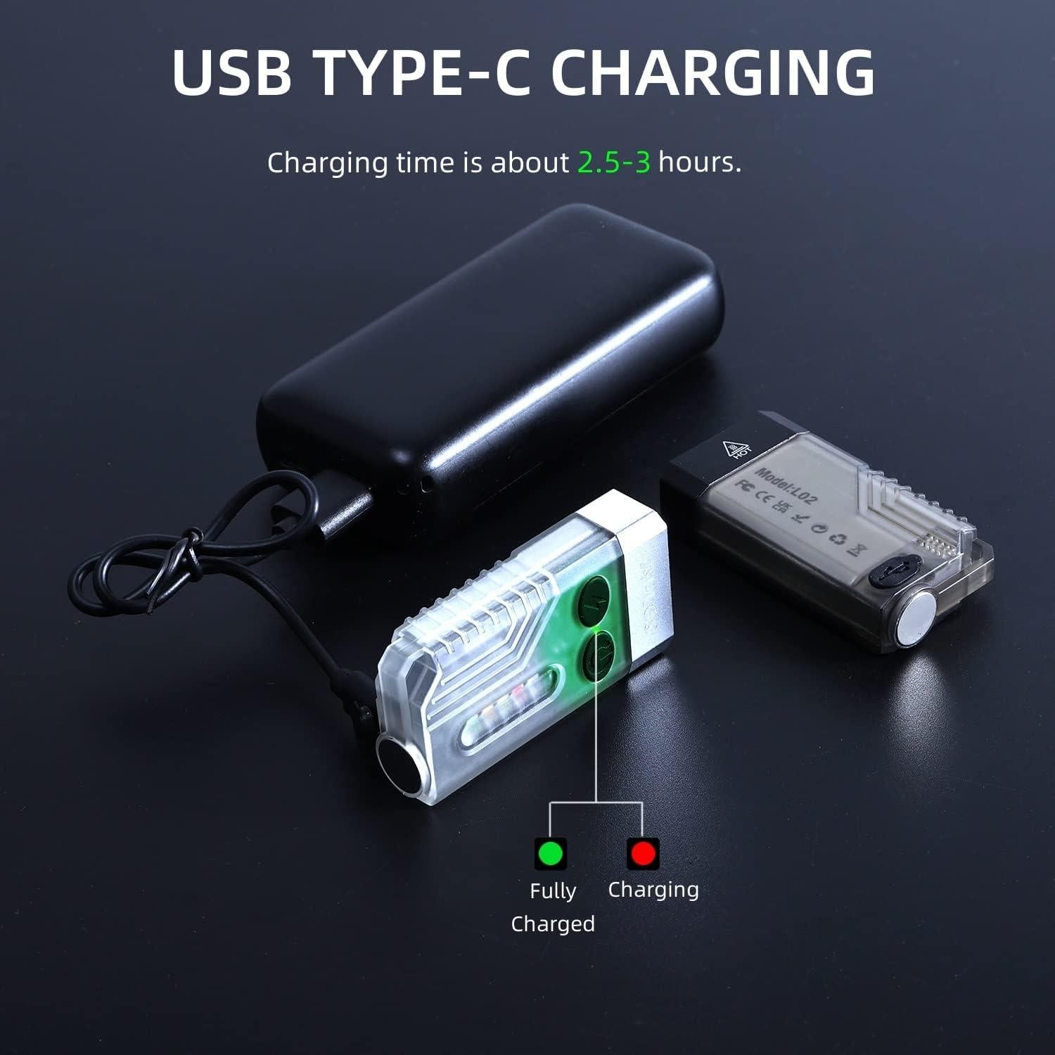 Linterna Mini EDC APLOS L02 1000 Lúmenes Recargable Blanca