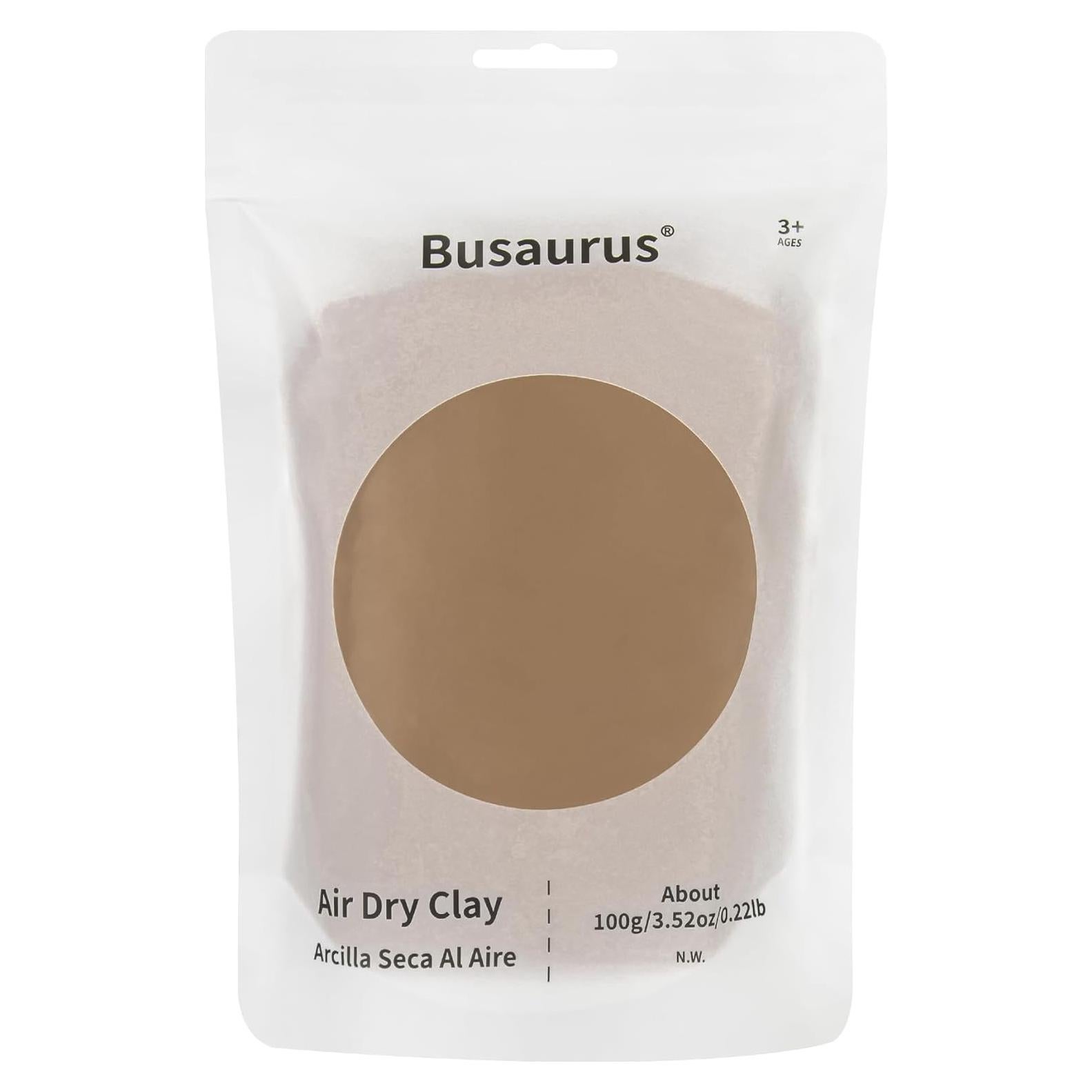 Arcilla Mágica Busaurus 100g Marrón No Tóxica y Suave