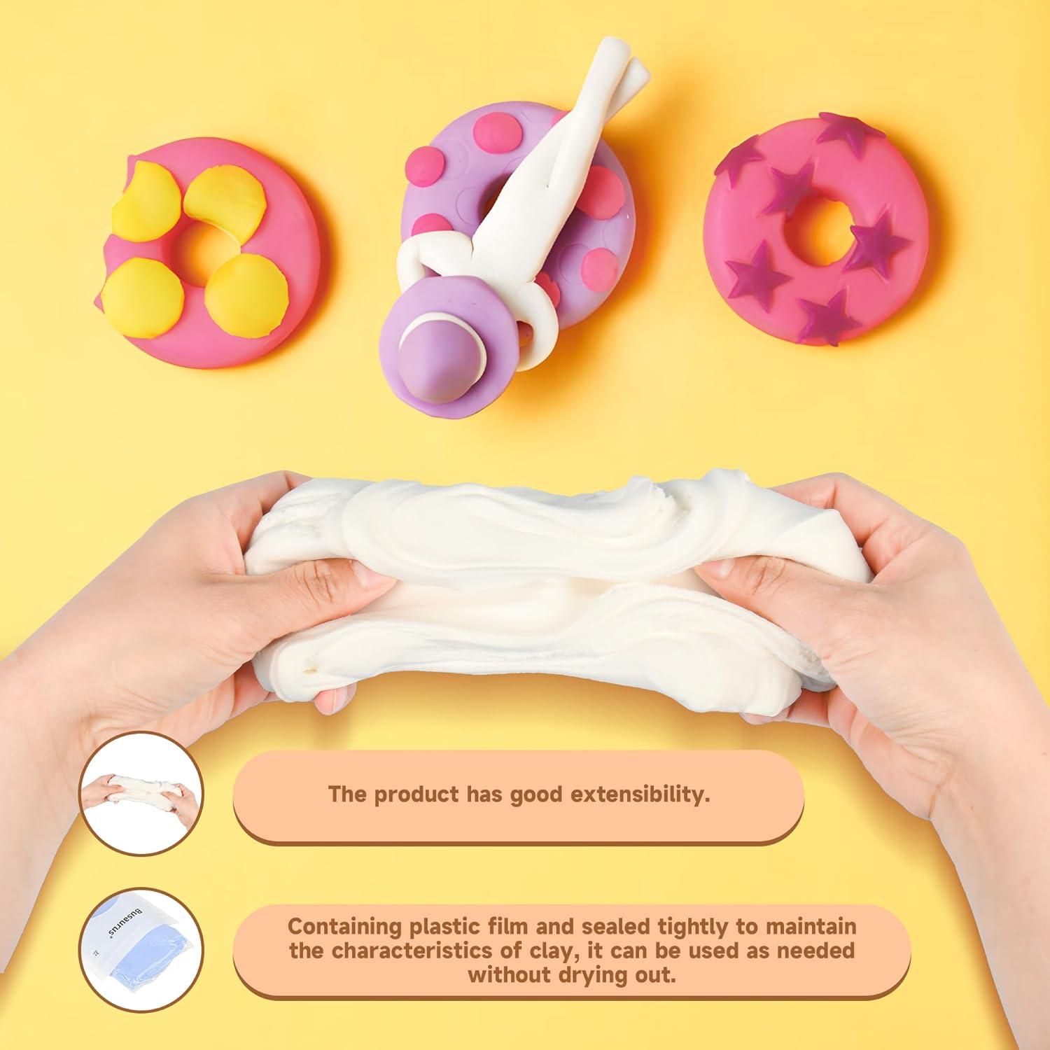 Arcilla Mágica Busaurus 100g Marrón No Tóxica y Suave