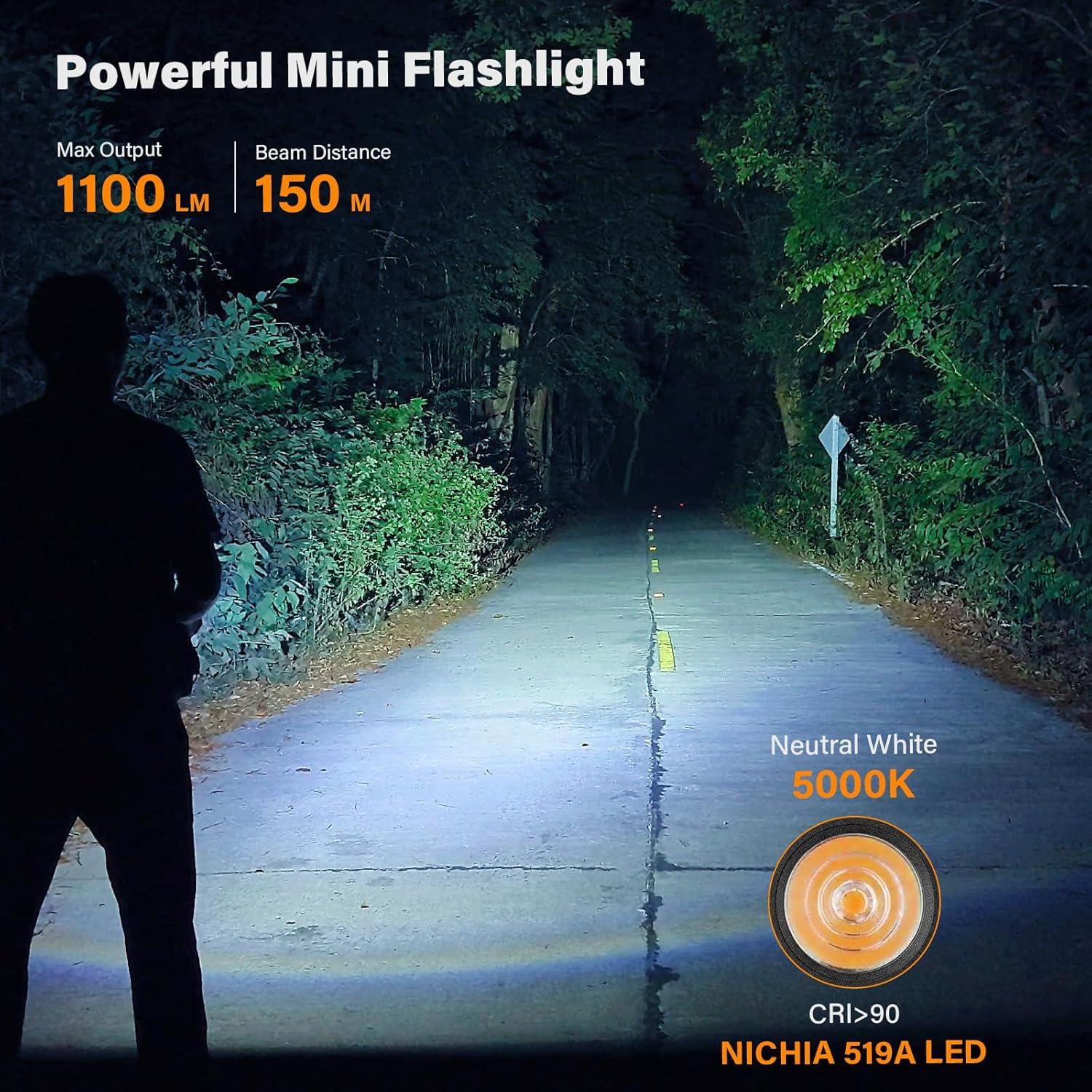 Linterna LED Sofirn SC13 Recargable USB C 1100 Lúmenes IPX8