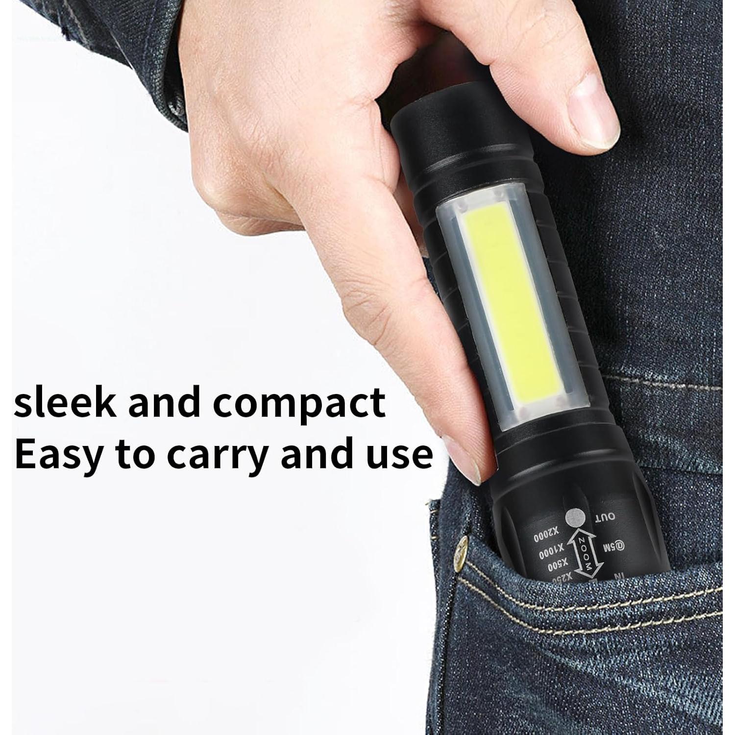 Paquete de 5 Linternas LED Recargables USB-C Hilngav 117g