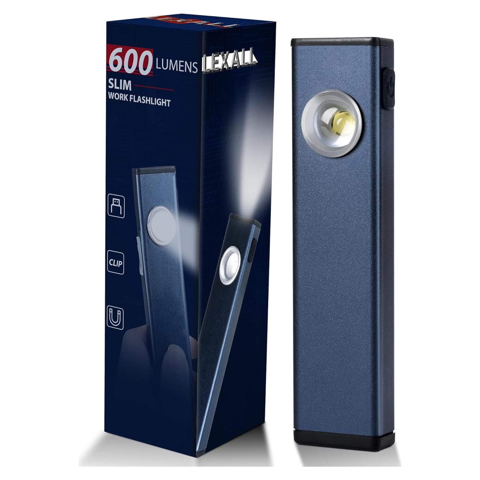 Linterna Recargable Lexall LED 600 Lúmenes Portátil 1 pc