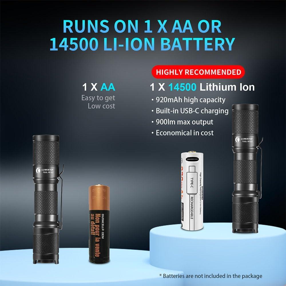 Linterna EDC LUMINTOP Tool AA 2.0 LED 650 Lúmenes IP68