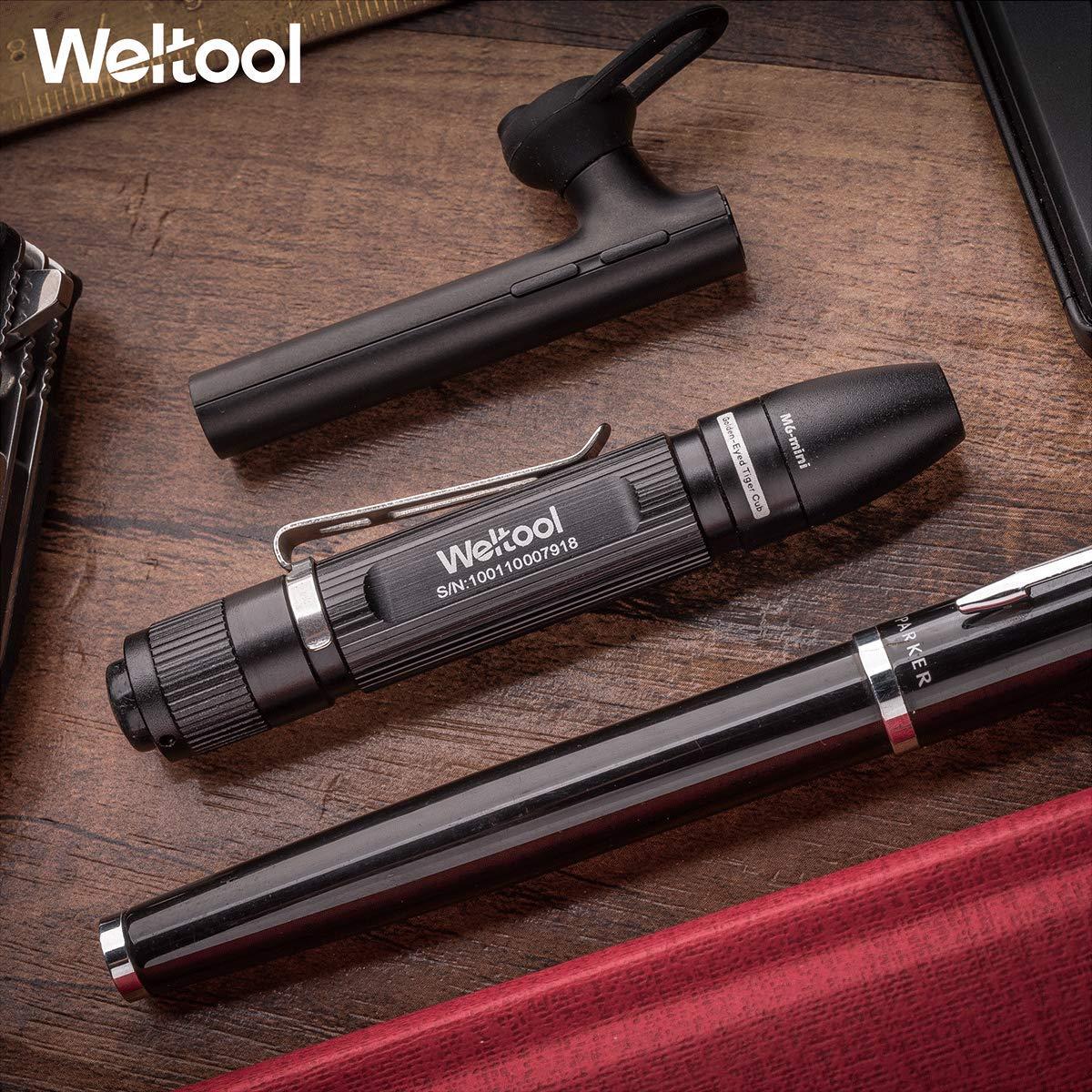 Linterna LED Weltool M6-Mini 3000K EDC Compacta con Clip