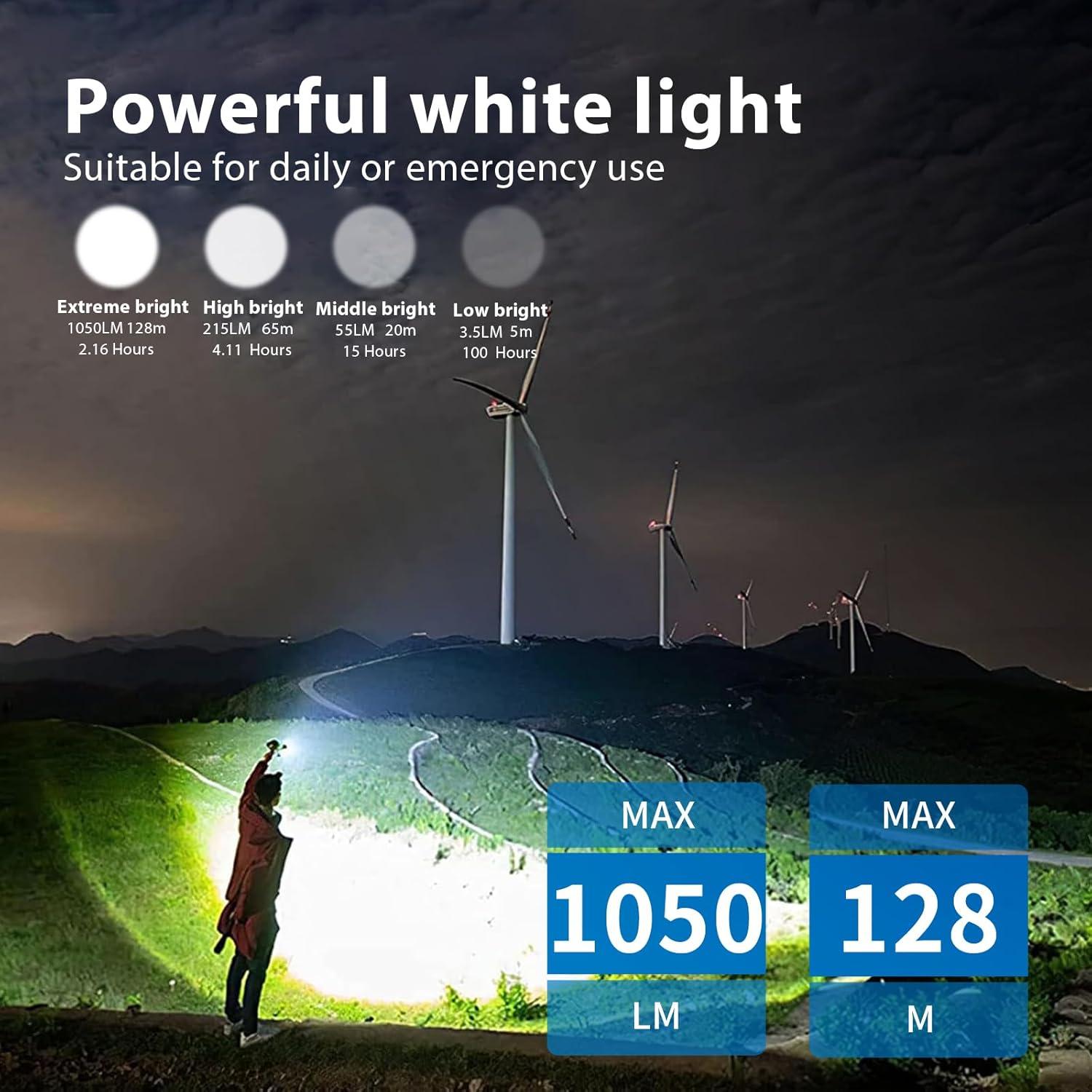 Linterna EDC TrustFire Mini X3 1050 Lúmenes 4 Modos Negro