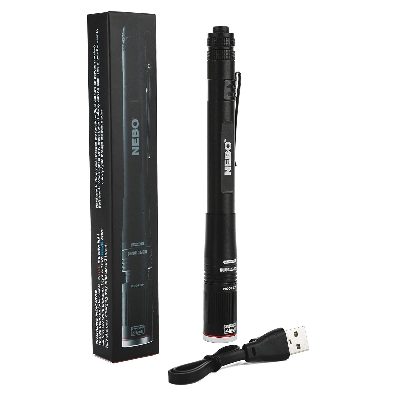Linterna de Pluma NEBO INSPECTOR RC 360 Lúmenes Recargable