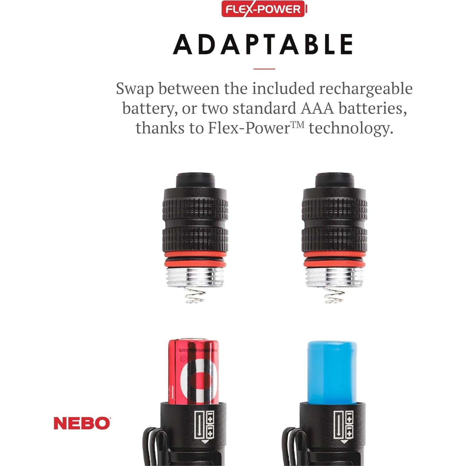 Linterna de Pluma NEBO INSPECTOR RC 360 Lúmenes Recargable