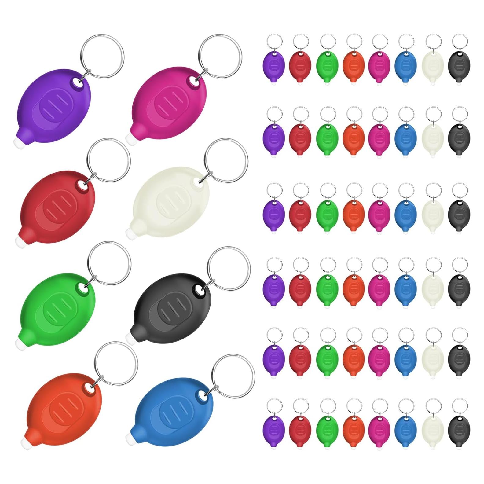 Mini Linternas LED de Llavero Daemson 48PCS Multicolor