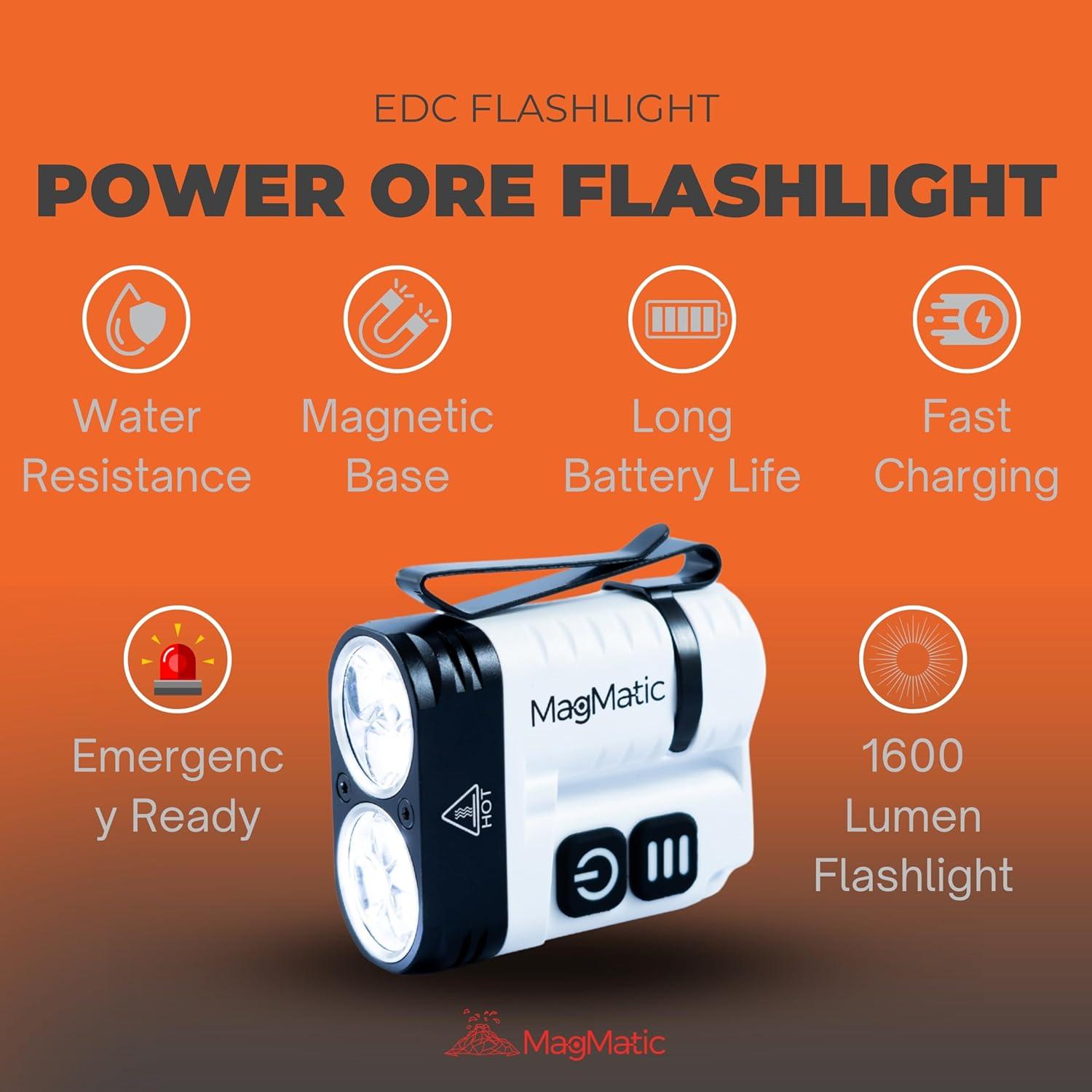 Linterna de Llavero MagMatic Power Ore 1600 LM Recargable