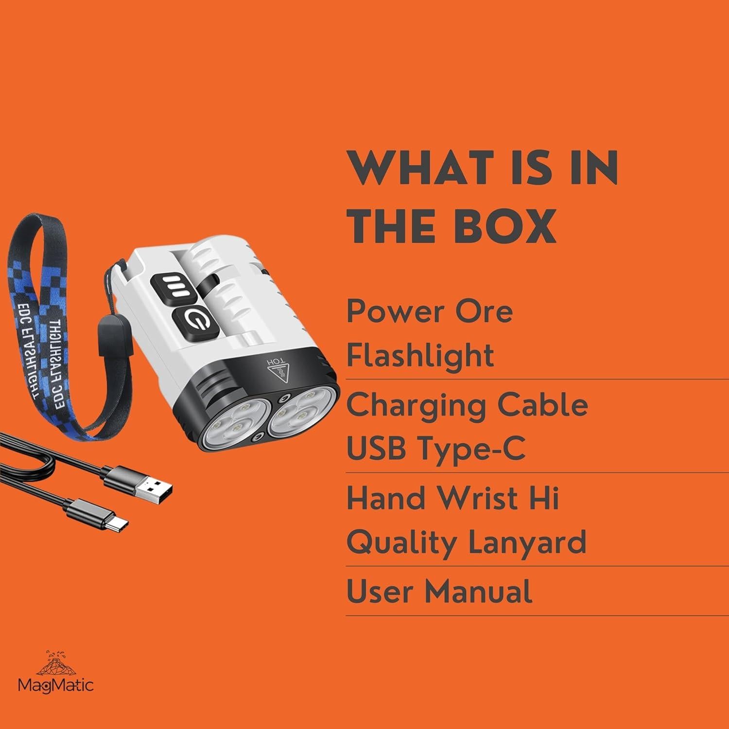 Linterna de Llavero MagMatic Power Ore 1600 LM Recargable