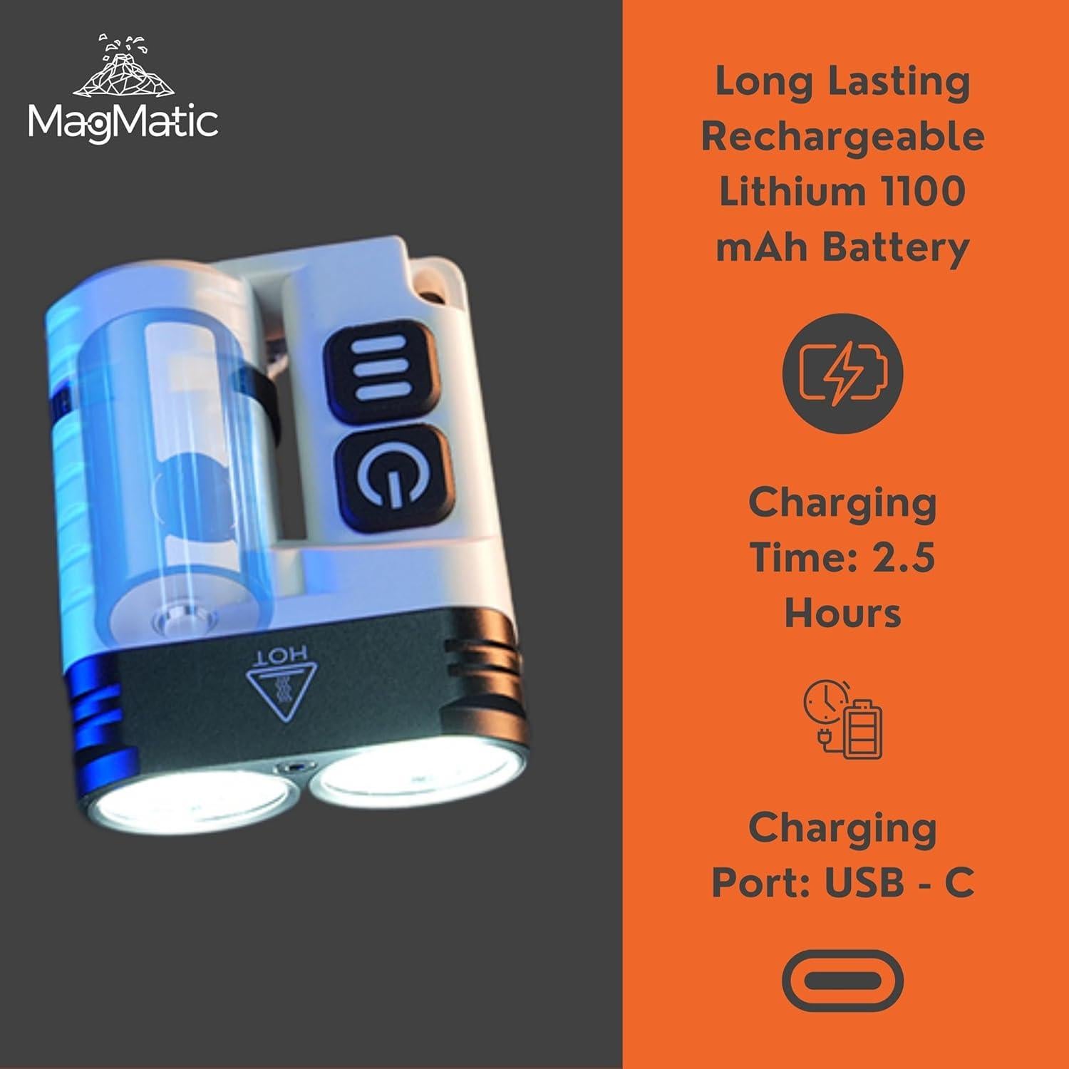 Linterna de Llavero MagMatic Power Ore 1600 LM Recargable