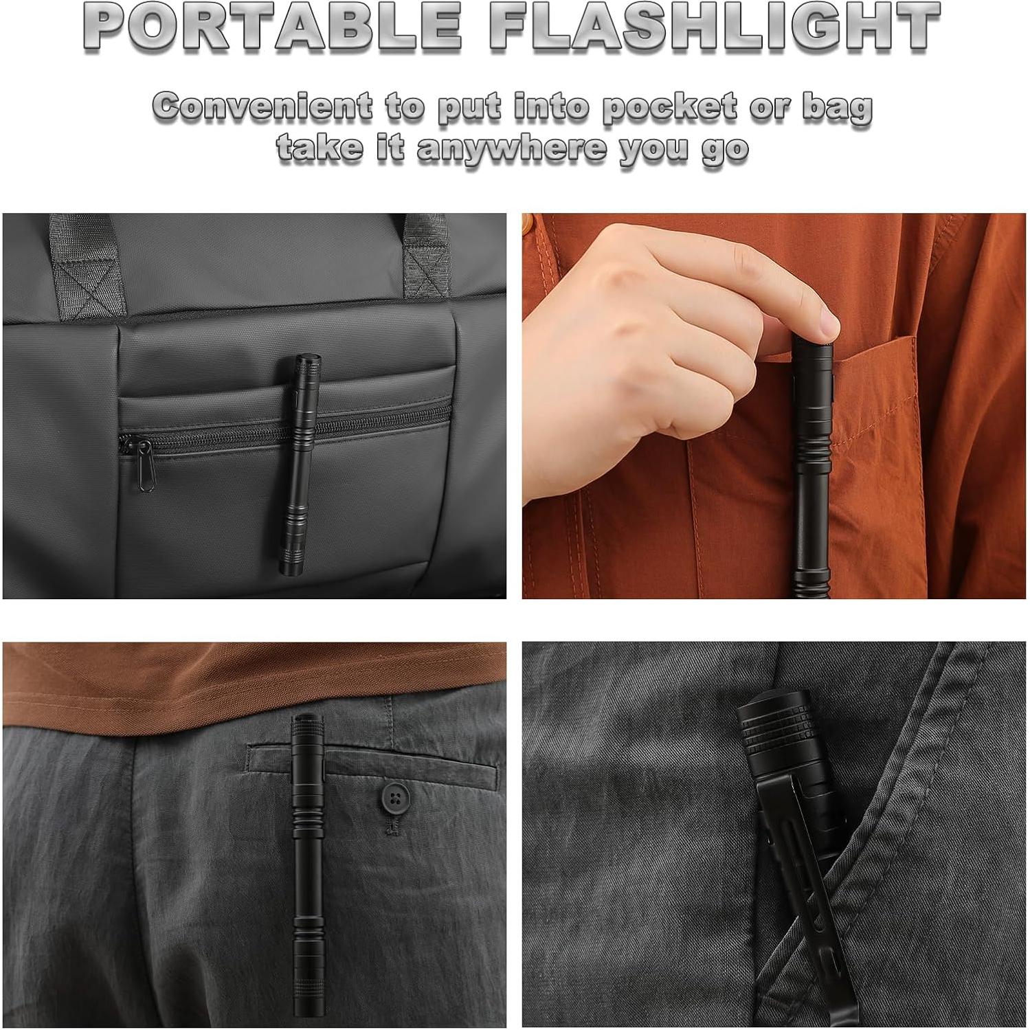 Linterna de bolígrafo LED Bufccy 5 paquetes a prueba de agua