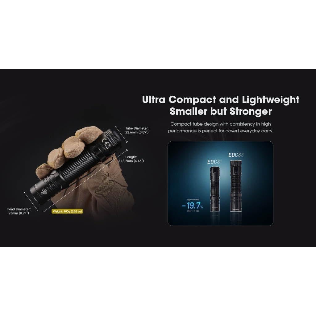 Linterna EDC Nitecore EDC31 3500 Lúmenes Recargable USB-C