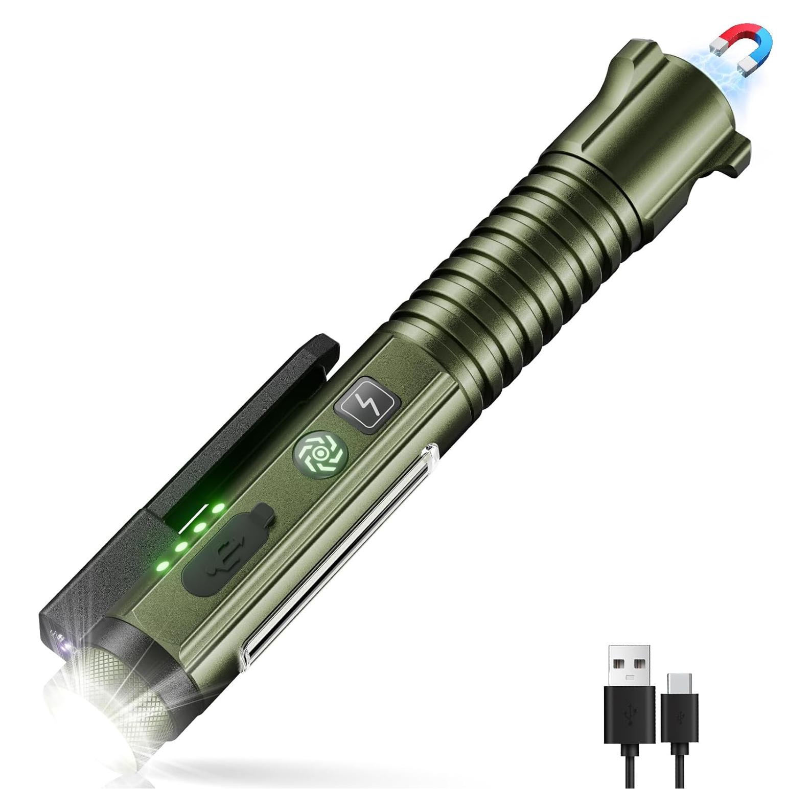 Linterna Recargable Sogdeco 1400 Lúmenes LED Impermeable