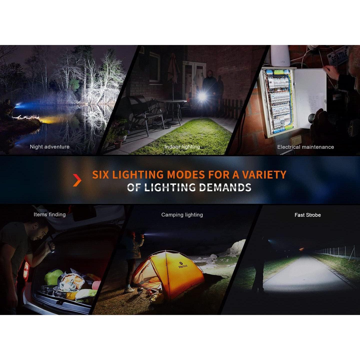 Linterna EDC Fenix E35R 3100 Lúmenes Recargable USB-C