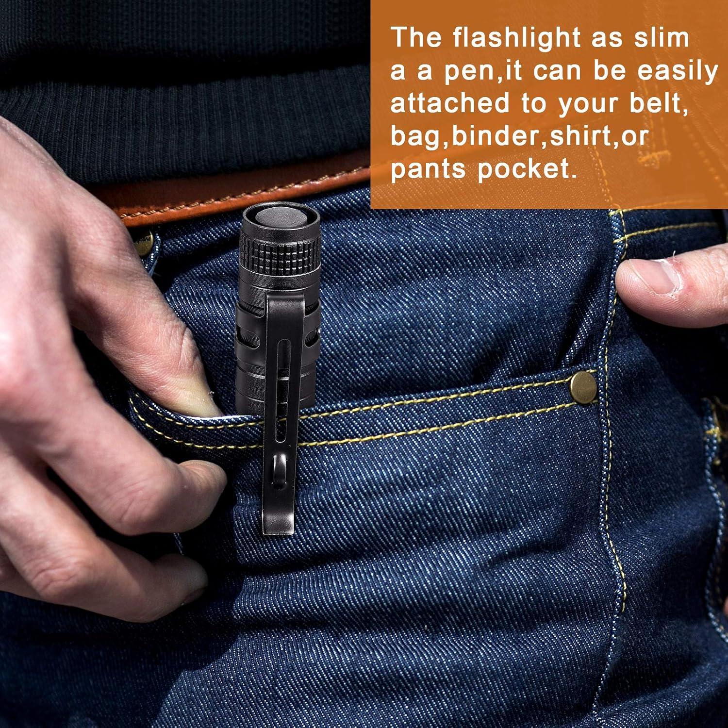 Linterna de Bolsillo LED Honoson 6 Piezas Compacta 13.31cm