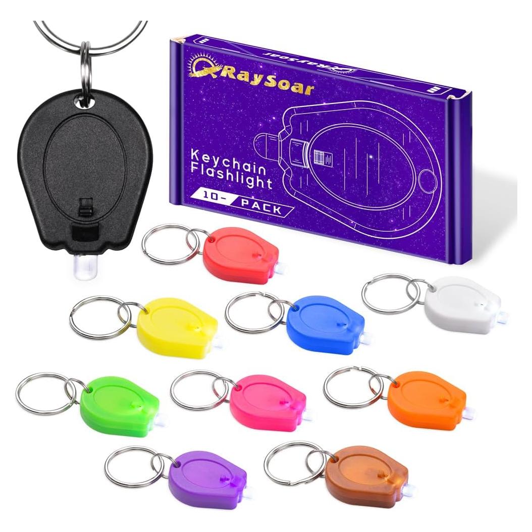 Paquete de 10 Linternas LED Mini RaySoar Multicolor
