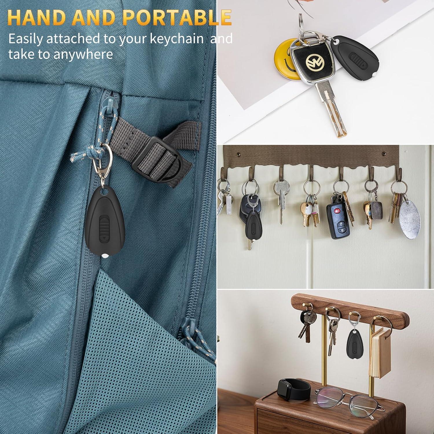 Linterna de Llavero RISEMART - Paquete de 5 Mini LED 14 Lúmenes