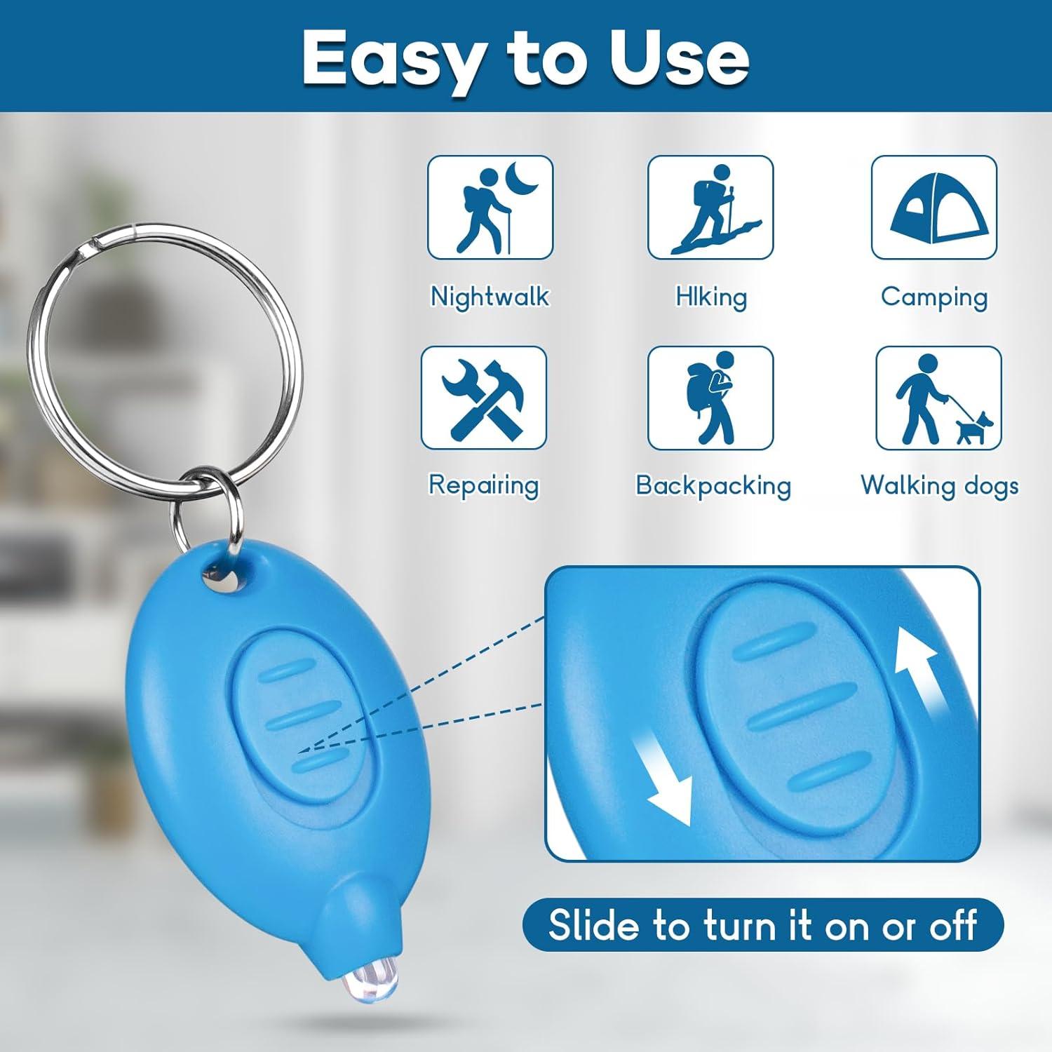 Linterna LED de Llavero Uaimvie 7 Pcs Ultra Brillante