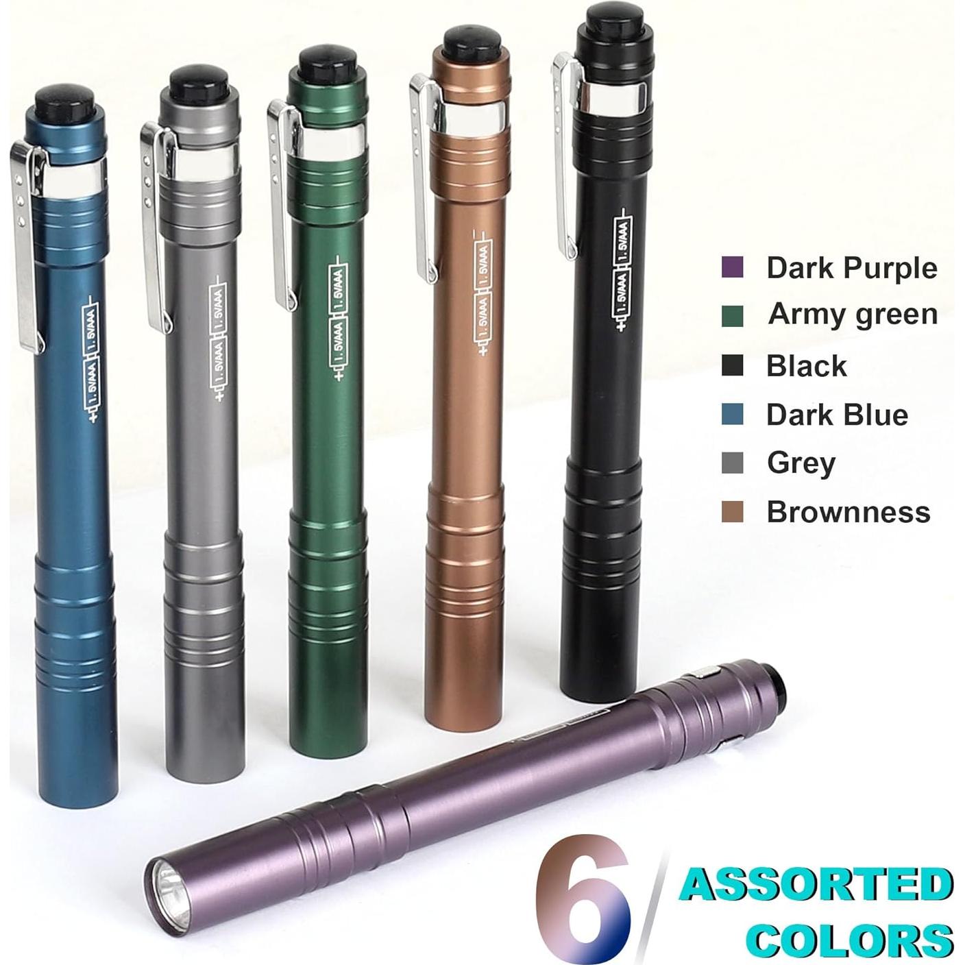 Linterna de Bolígrafо FASTPRO 6-Pack LED Aluminio 30 Lúmenes