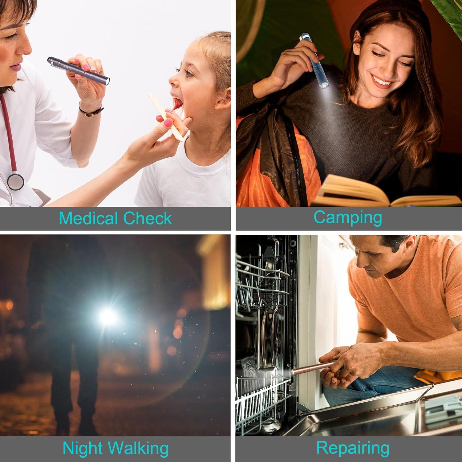 Linterna de Bolígrafо FASTPRO 6-Pack LED Aluminio 30 Lúmenes