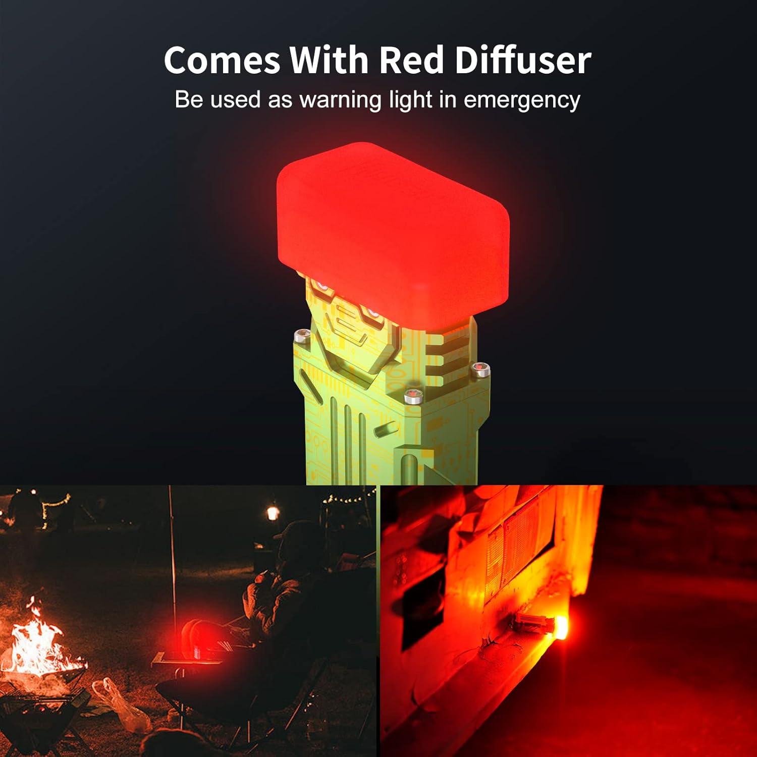 Linterna de Bolsillo WUBEN X2 1800 Lúmenes Recargable Verde