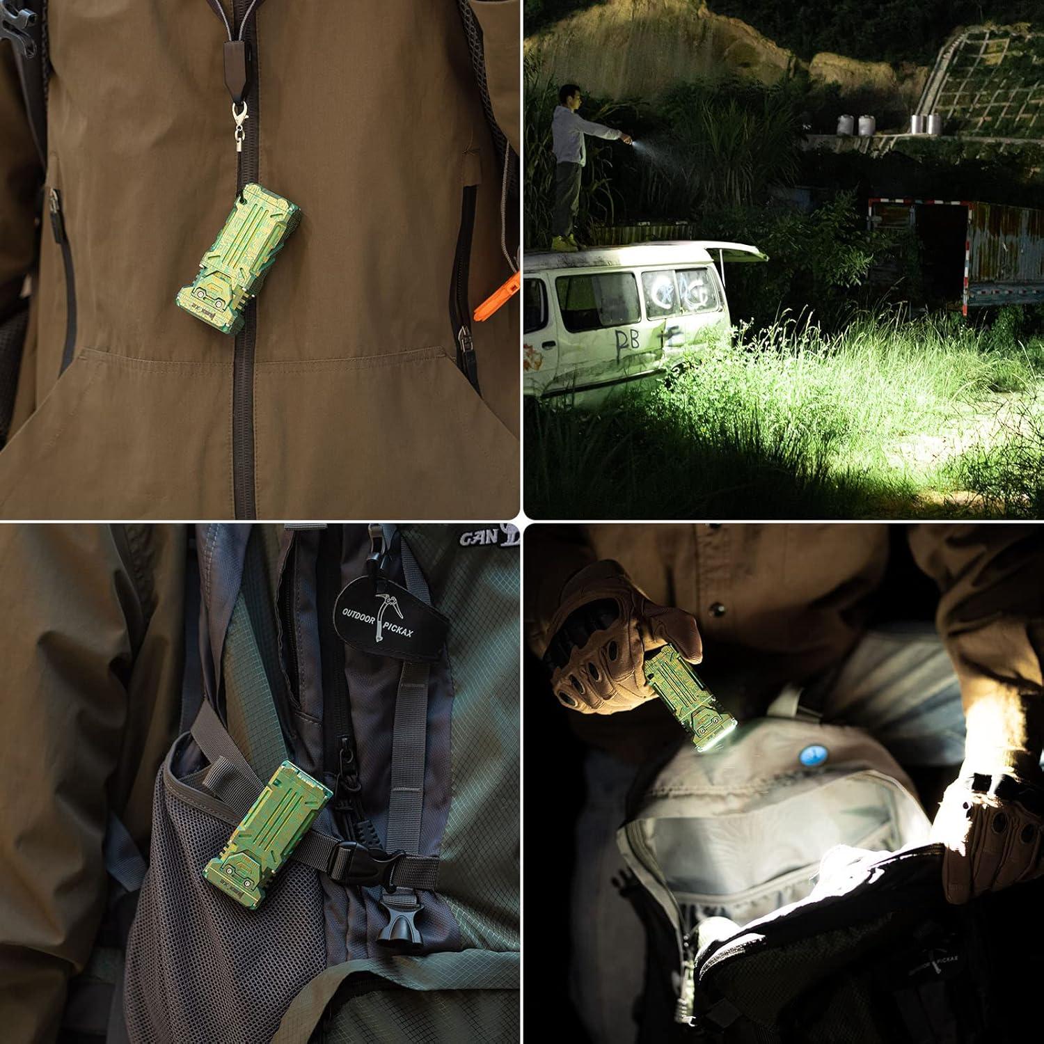 Linterna de Bolsillo WUBEN X2 1800 Lúmenes Recargable Verde