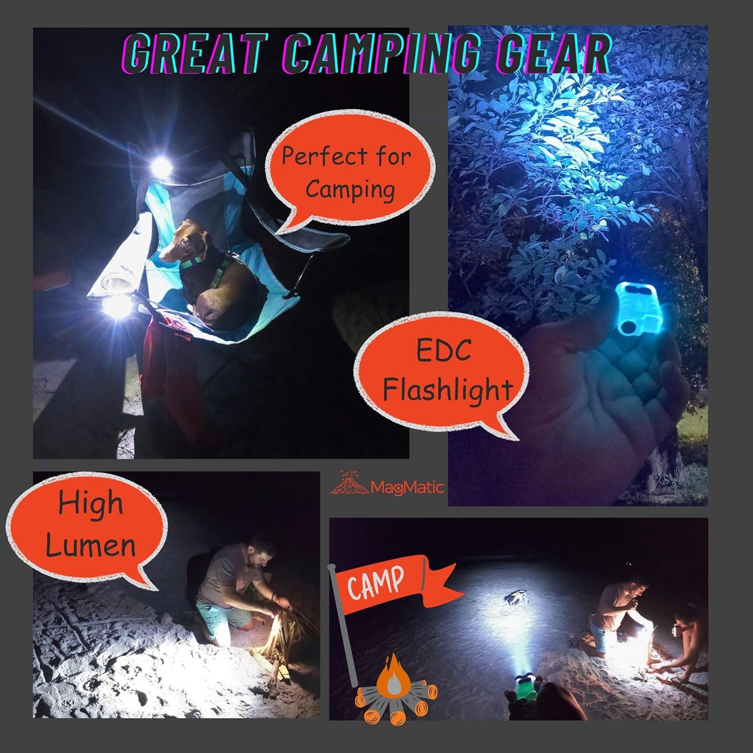 Linterna Mini Recargable MAGMATIC 900 Lúmenes - Brilla en la Oscuridad