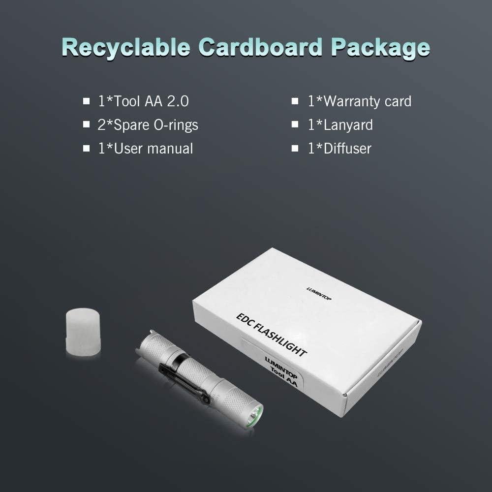 Linterna Compacta LED LUMINTOP Tool AA2.0 IPX8 650 Lúmenes