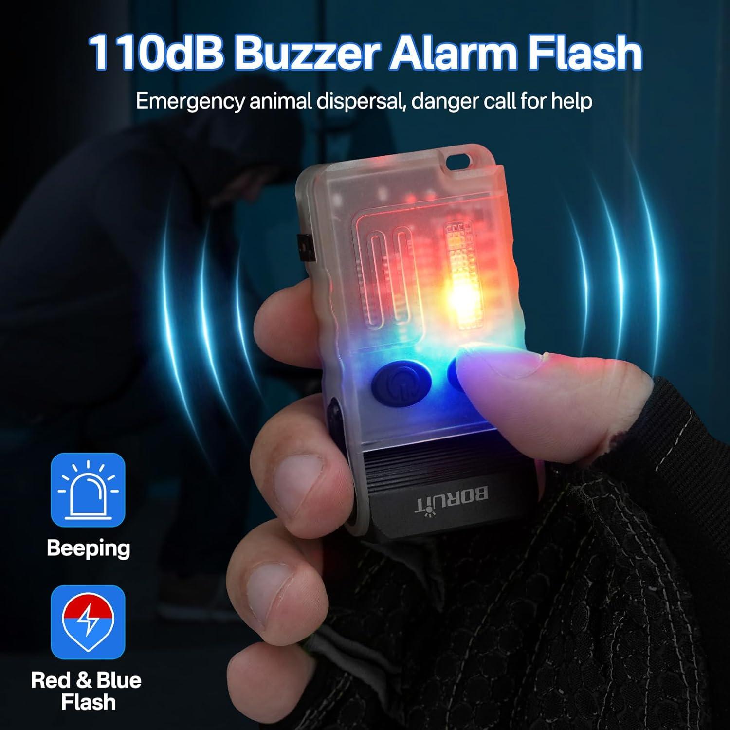 Linterna EDC BORUIT V20 USB C Recargable 1000 Lúmenes IP67