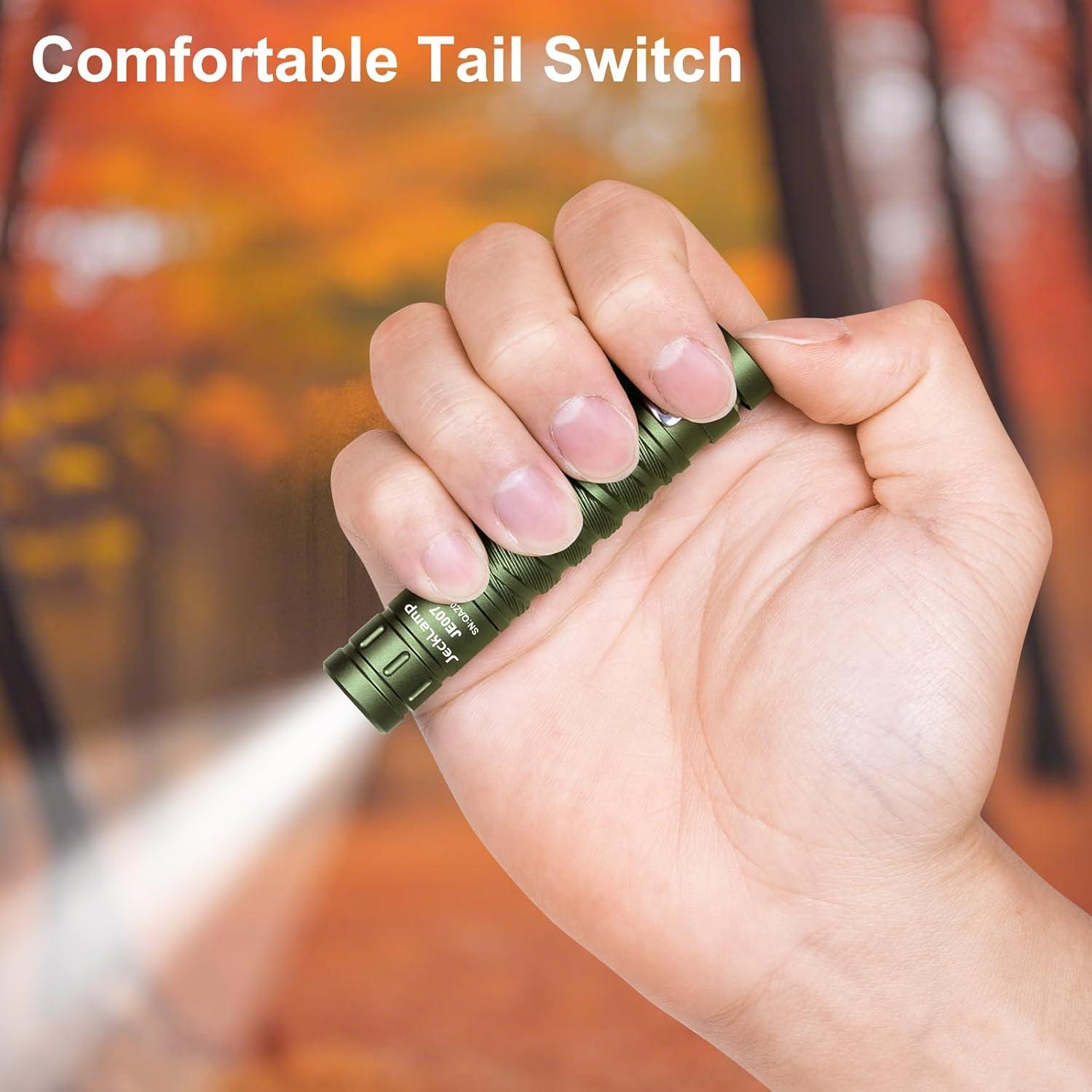 Linterna EDC JeckLamp 550 Lúmenes Magnética 4 Modos Verde