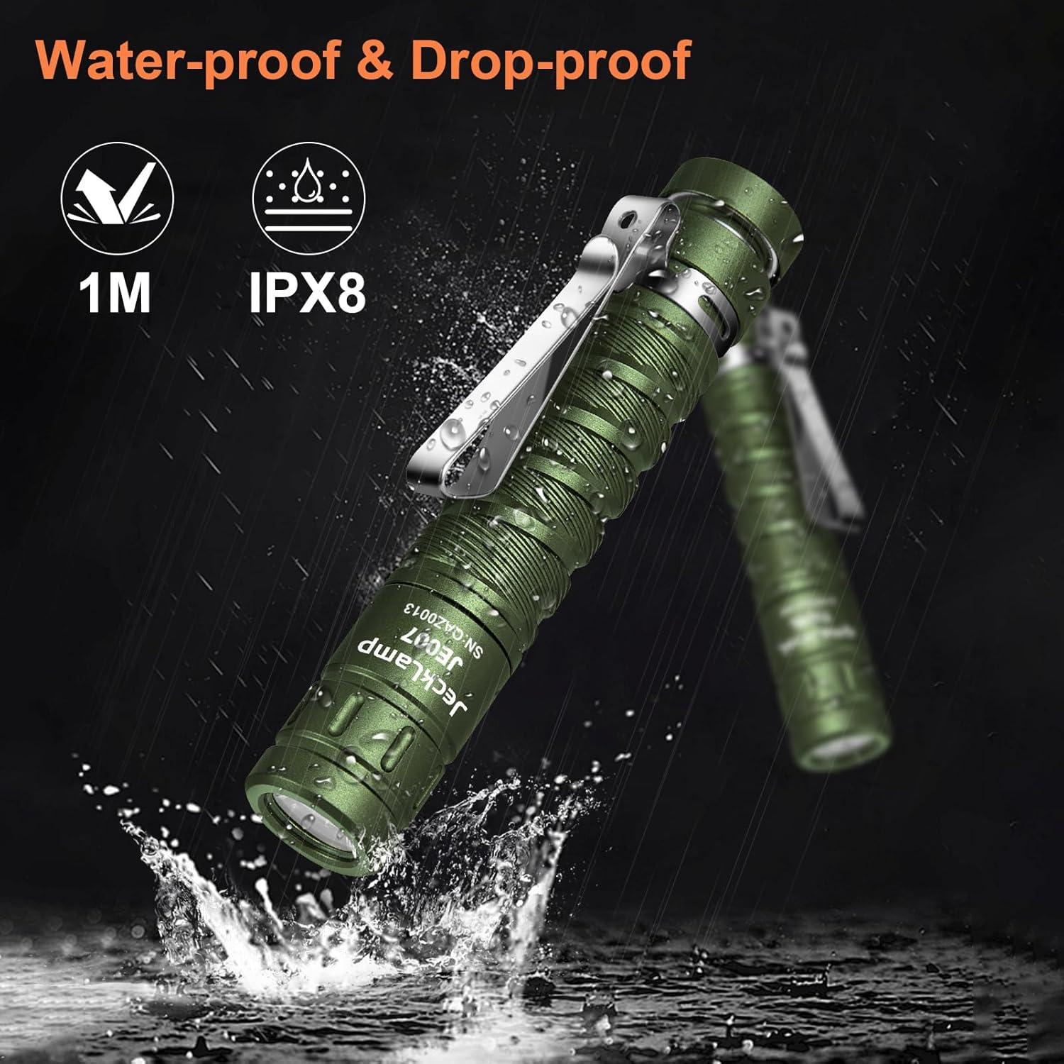 Linterna EDC JeckLamp 550 Lúmenes Magnética 4 Modos Verde