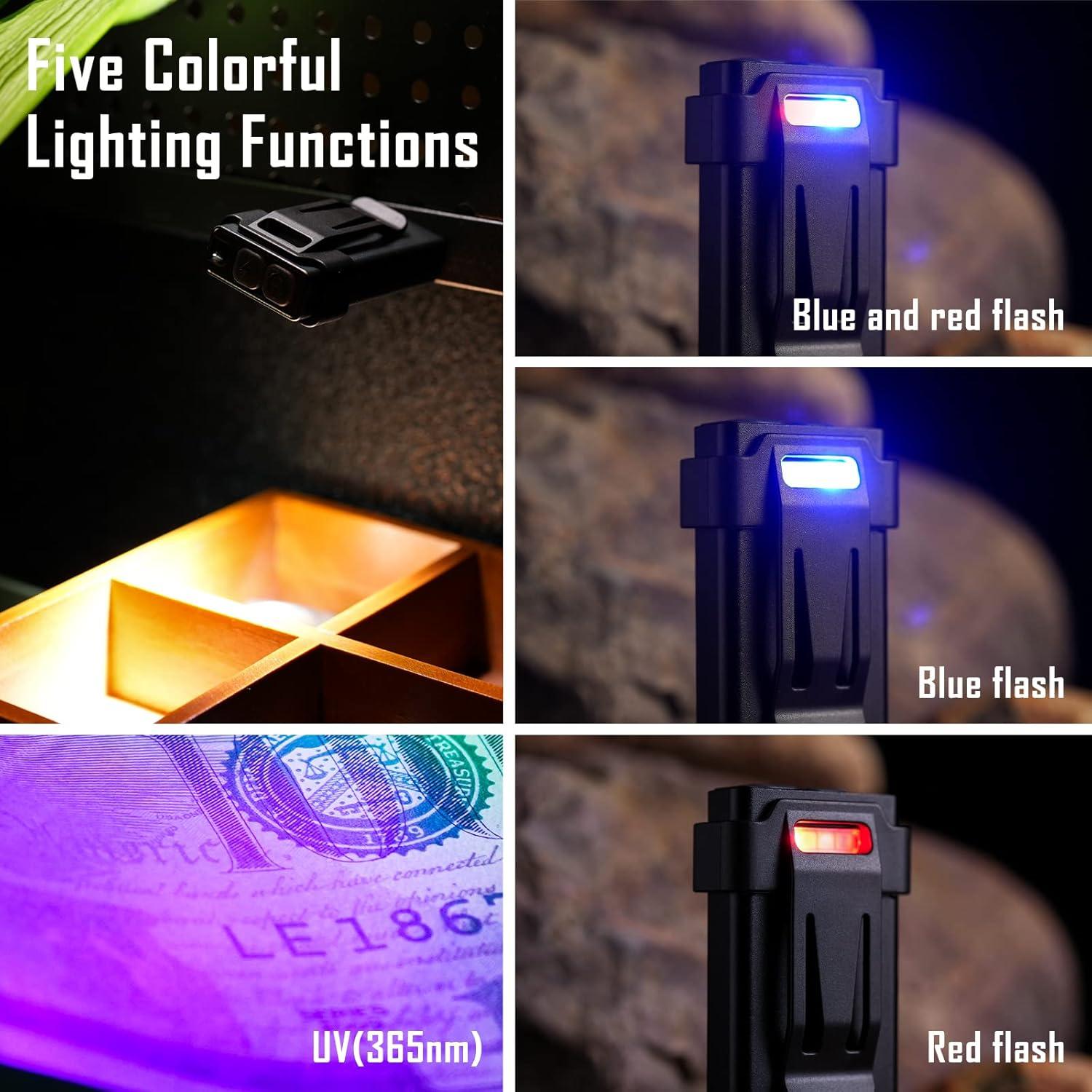 Linterna de Bolsillo Sayram 1100 Lúmenes Recargable Negra