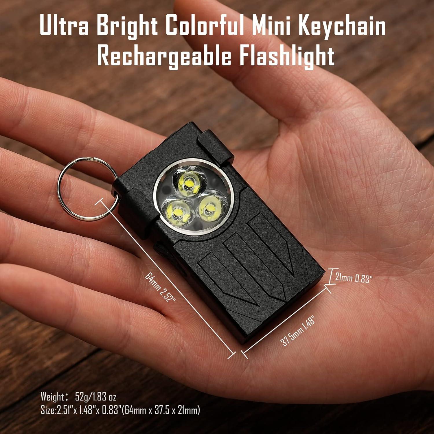 Linterna de Bolsillo Sayram 1100 Lúmenes Recargable Negra