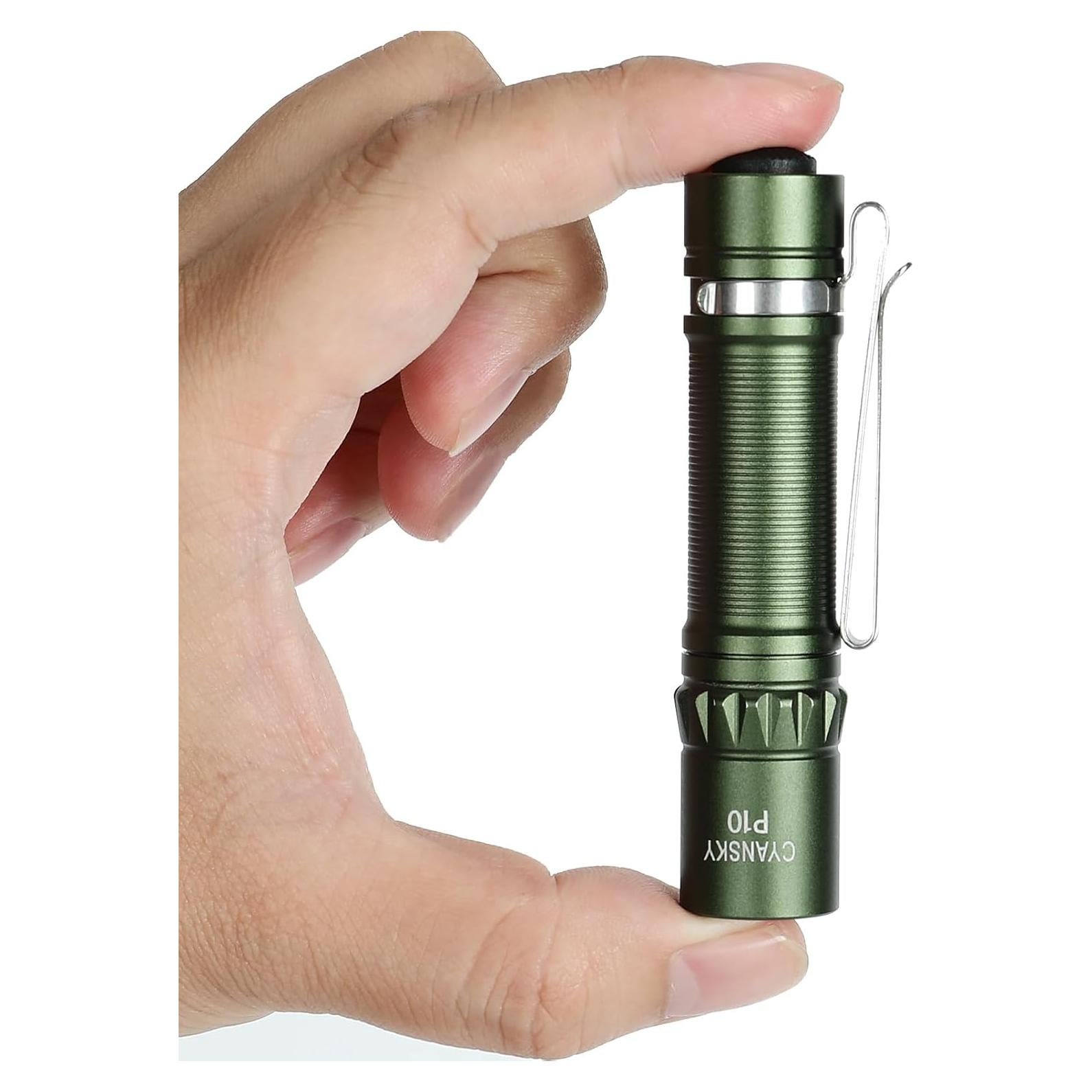 Linterna EDC CYANSKY P10 300 Lúmenes Verde Compacta