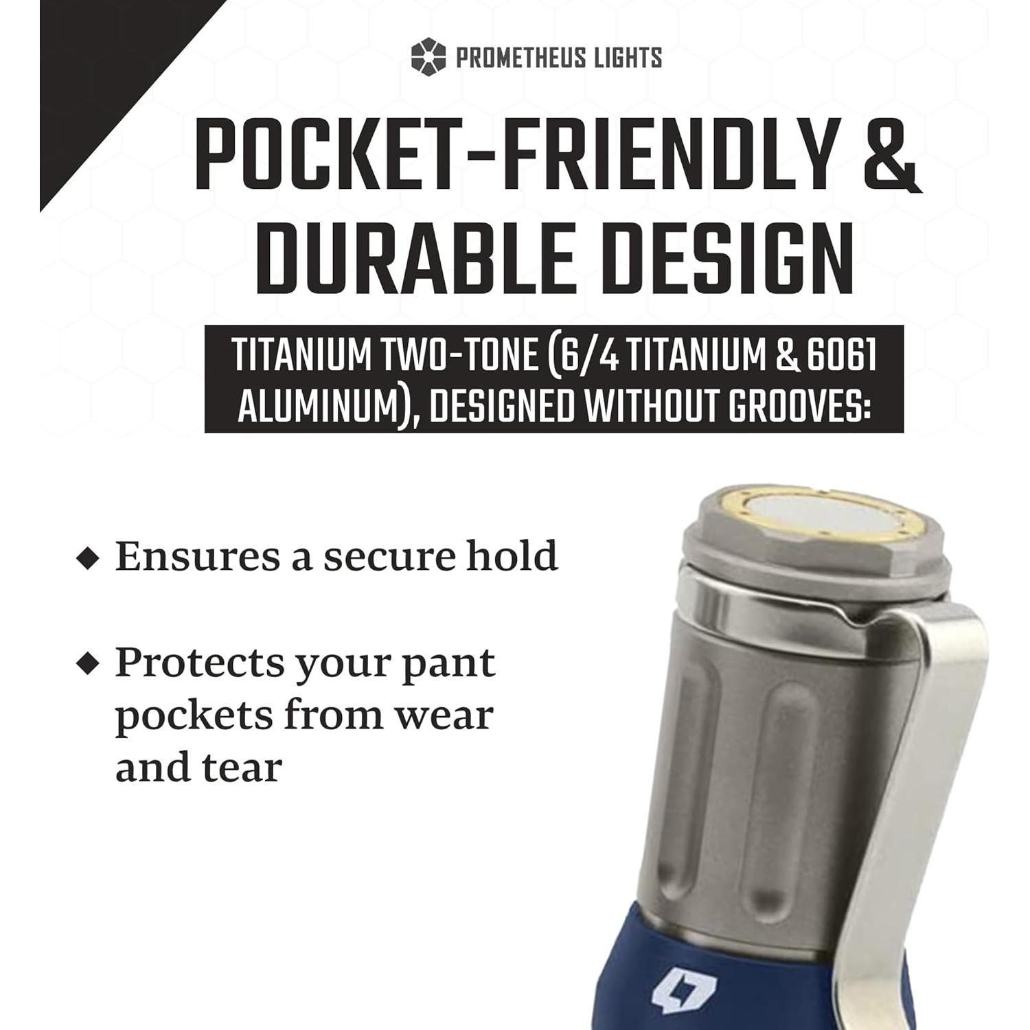 Linterna LED Foursevens Mini Turbo MKIII EDC Titanio 700 lúmenes