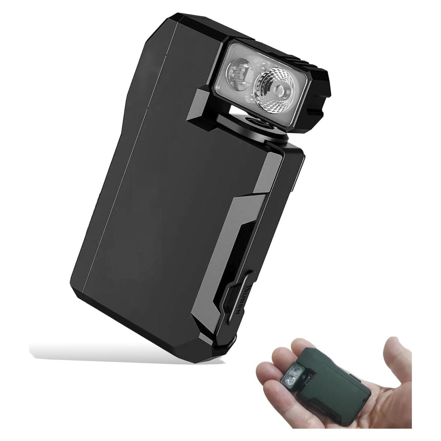 Linterna EDC Recargable Genérico 400 Lúmenes Compacta Negra