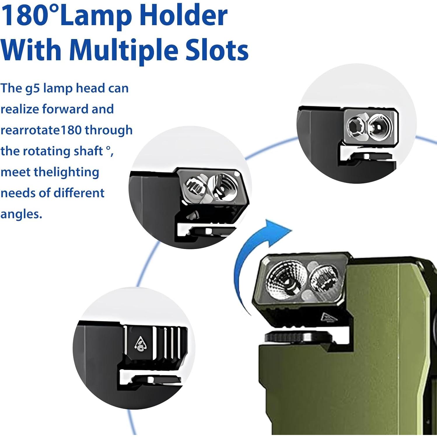 Linterna EDC Recargable Genérico 400 Lúmenes Compacta Negra