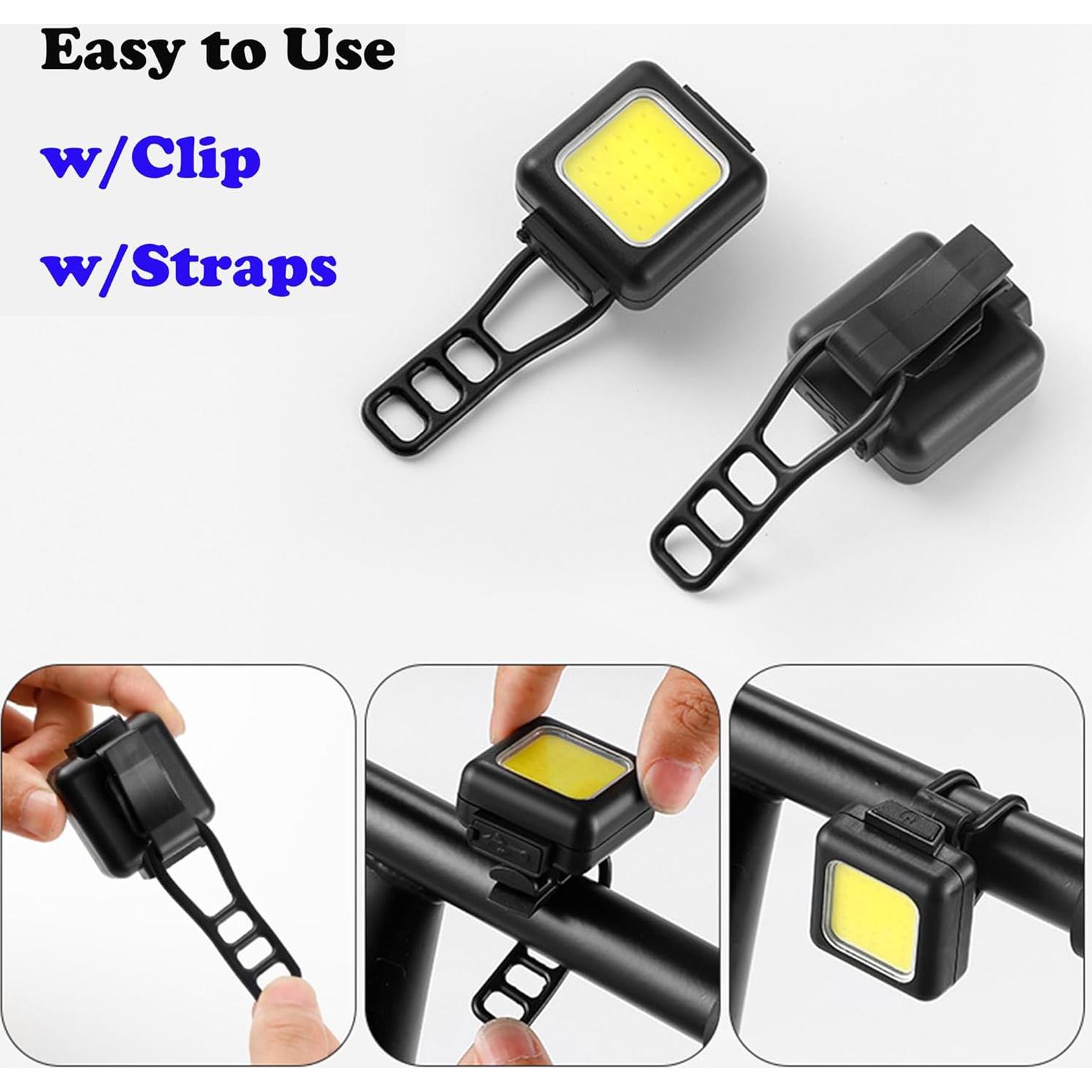 Linterna Recargable I0D0 con Clip, Luz de Seguridad Compacta