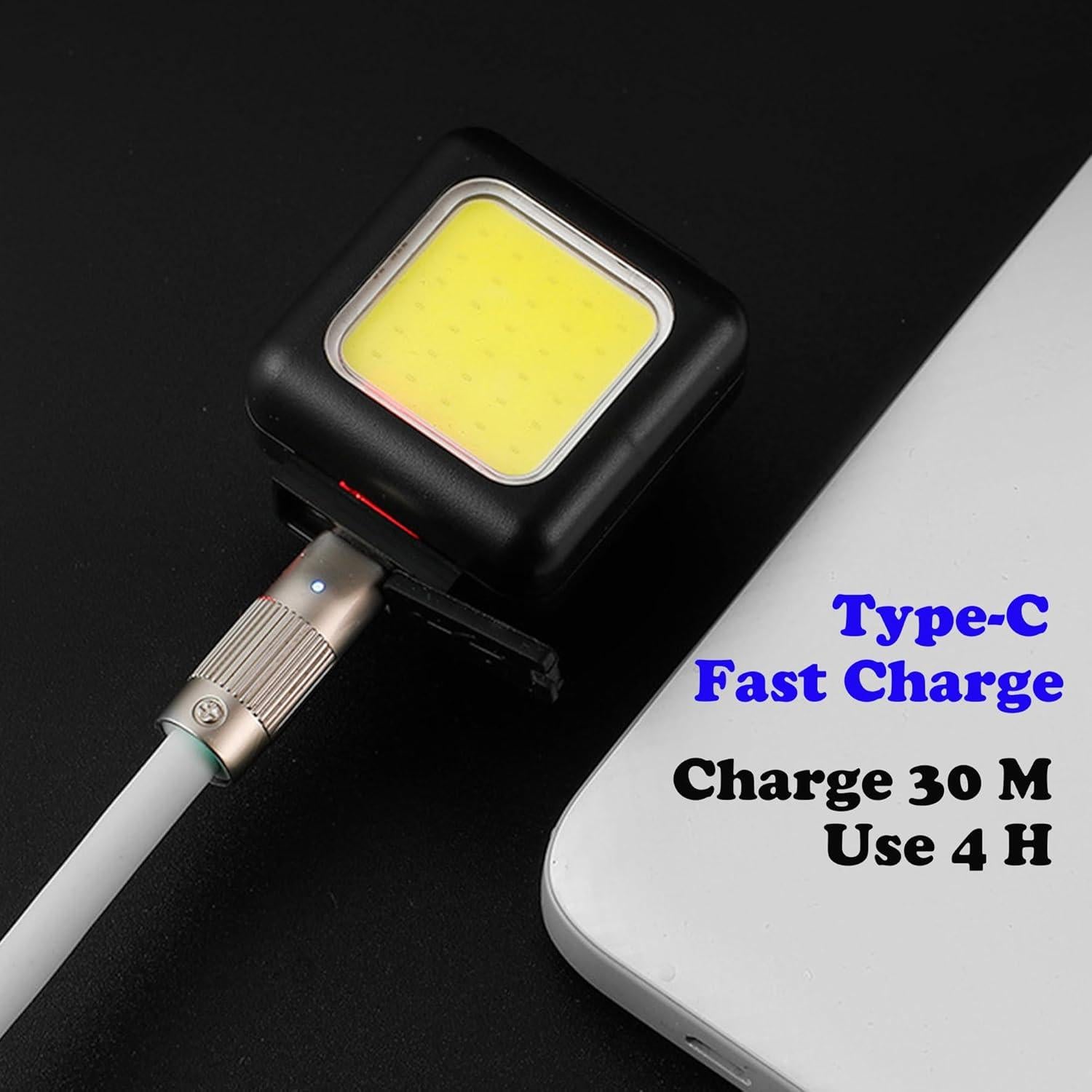 Linterna Recargable I0D0 con Clip, Luz de Seguridad Compacta