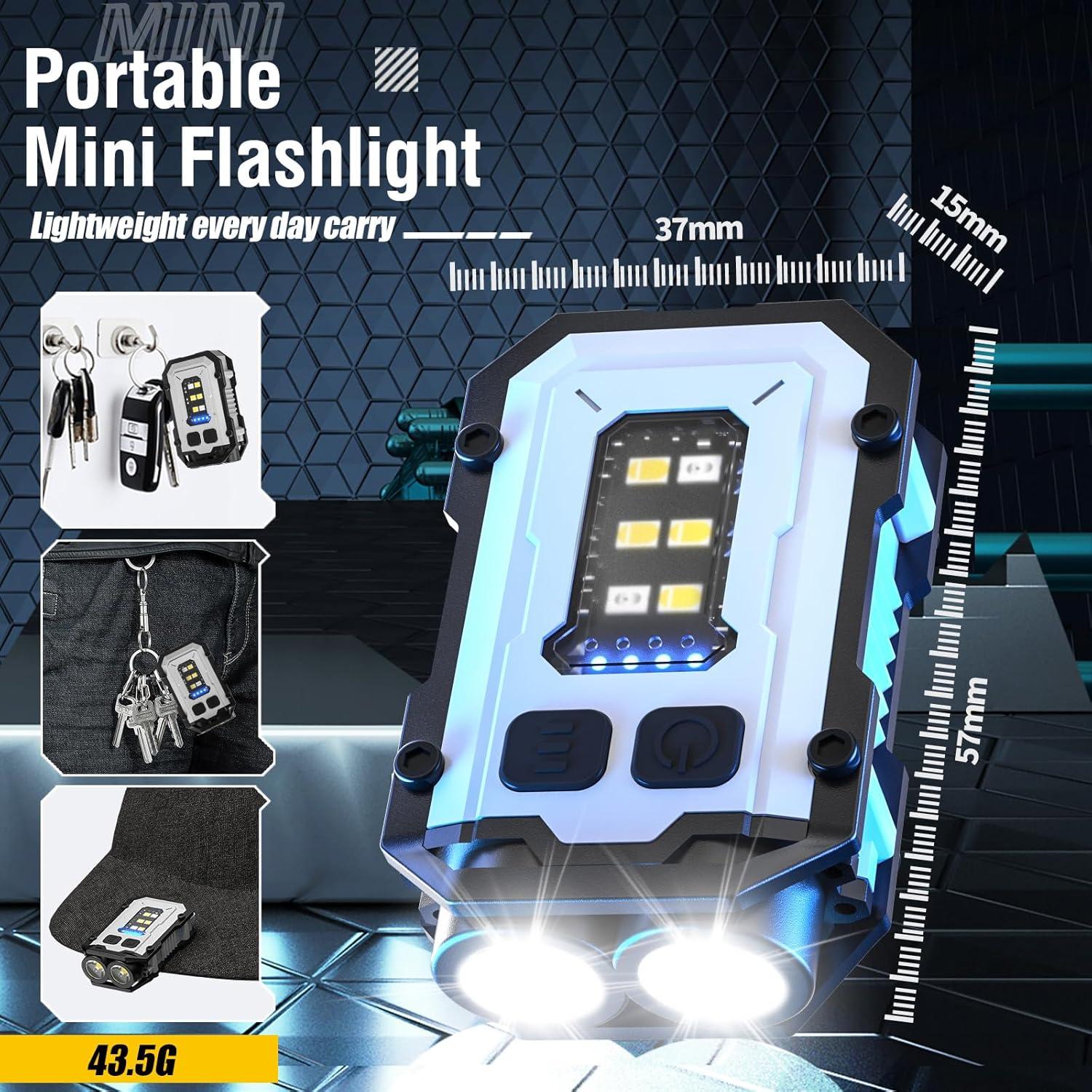 Linterna Mini Recargable NGOKPYD N10 900 Lúmenes USB C IPX4