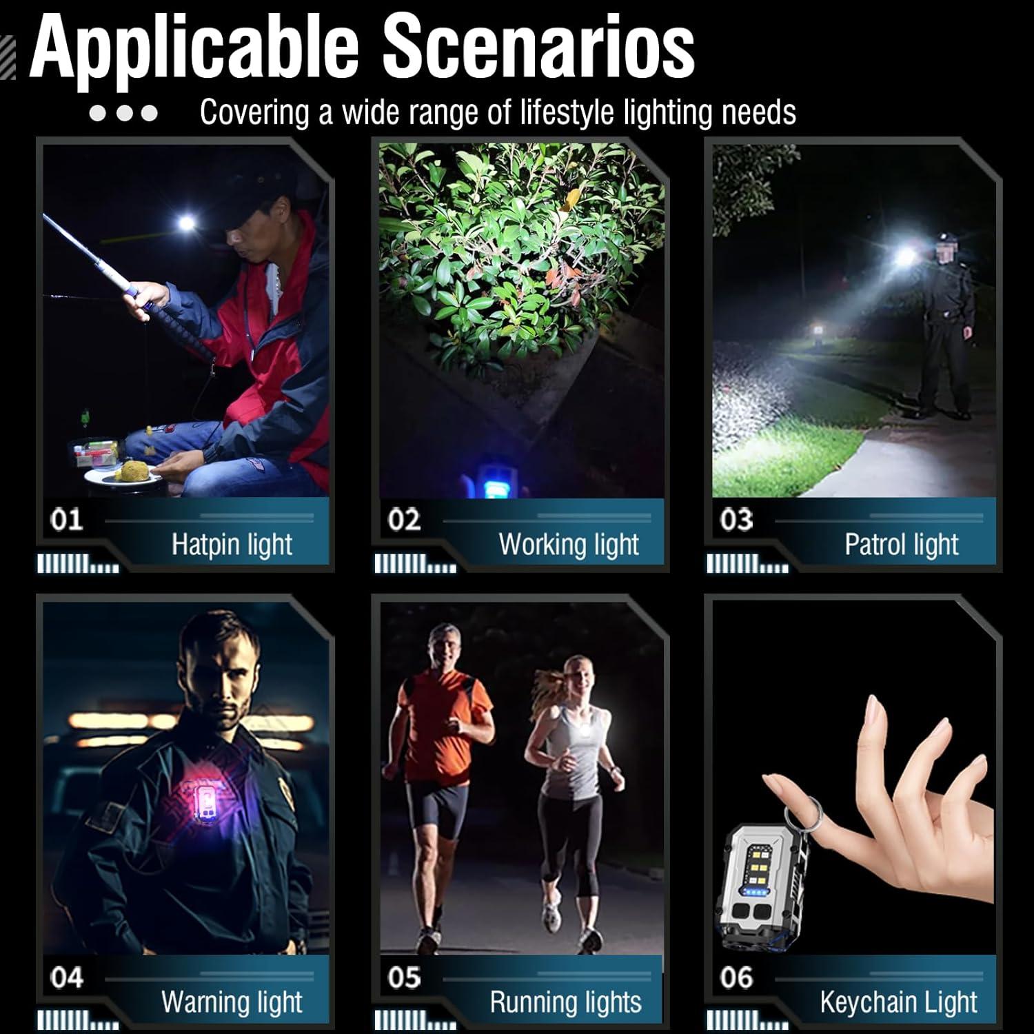 Linterna Mini Recargable NGOKPYD N10 900 Lúmenes USB C IPX4