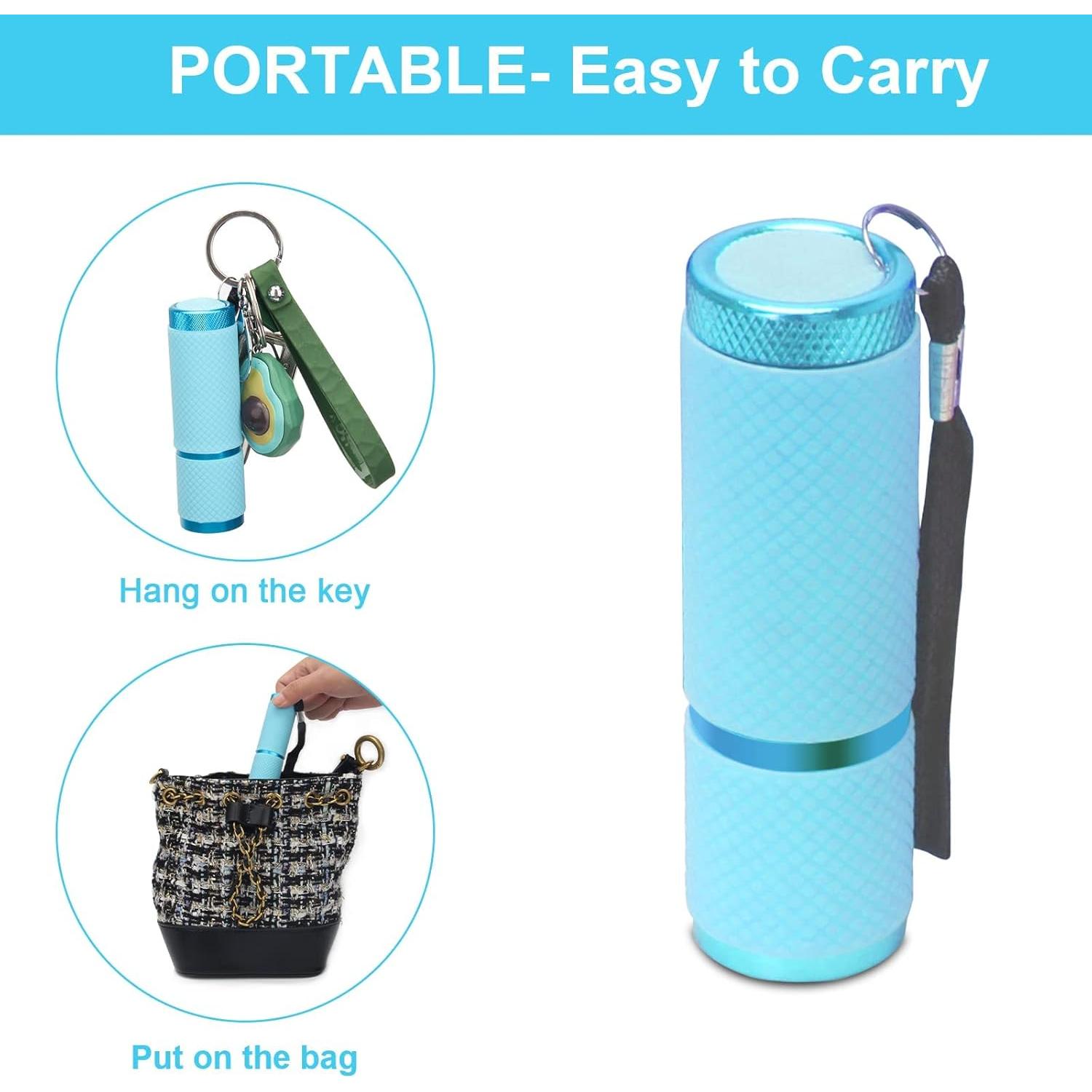 Linterna LED Pequeña AHIER Azul 10.16cm para Camping